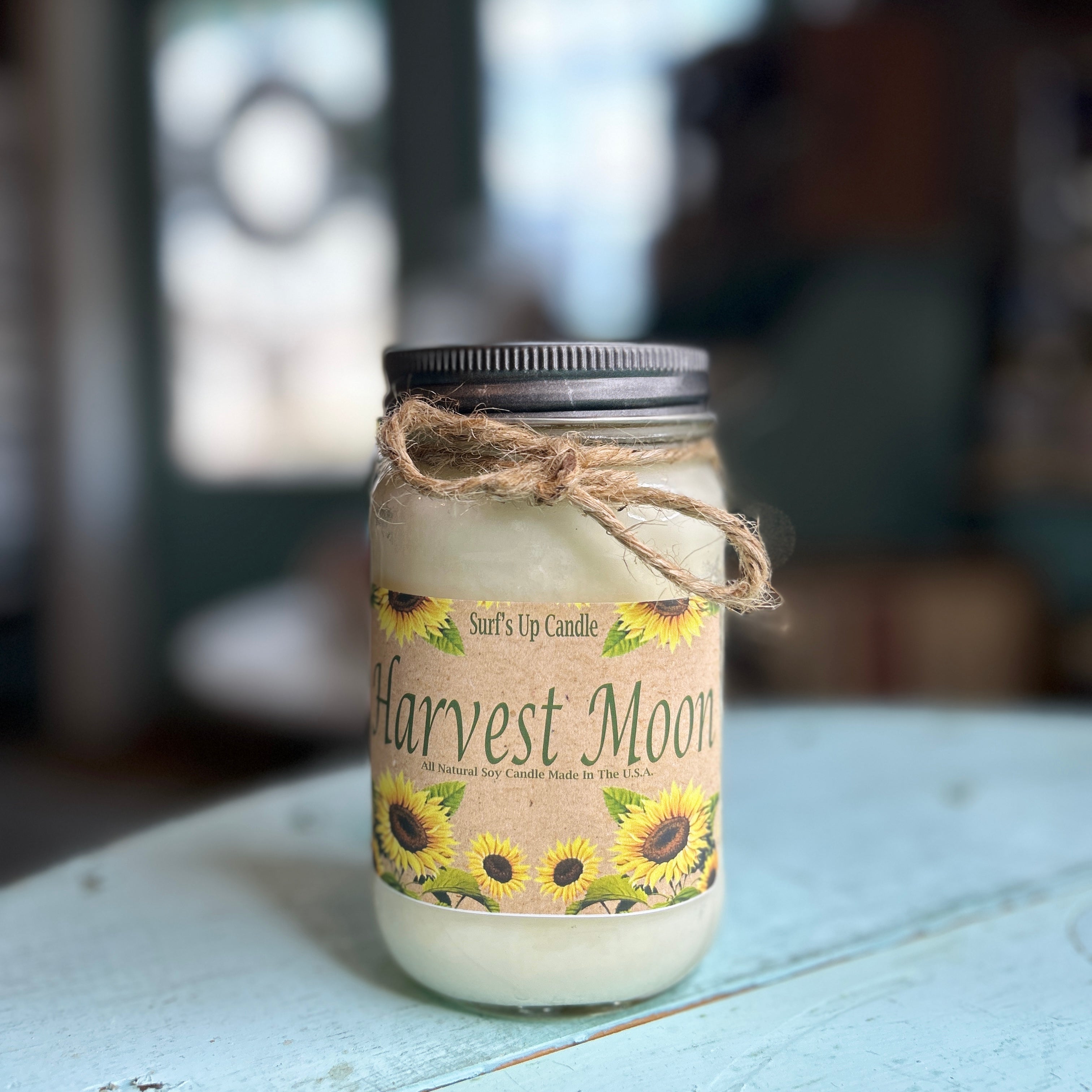 Harvest Moon Mason Jar Candle - Fall Collection