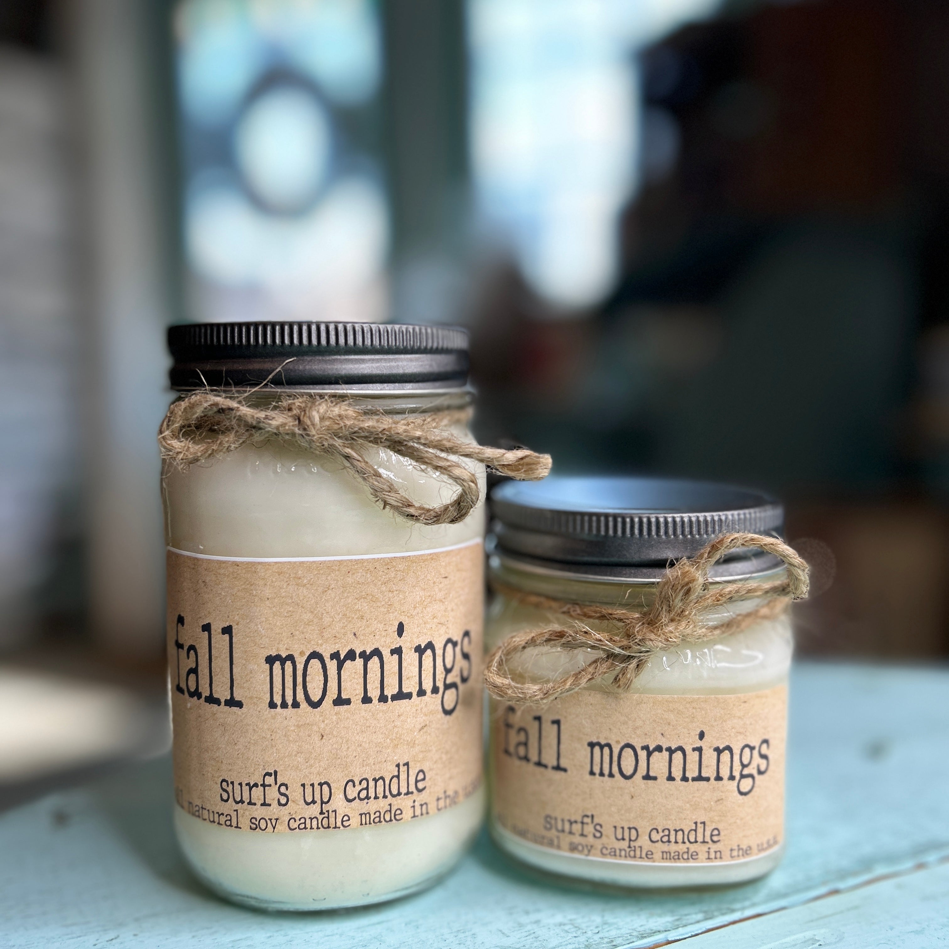 Fall Mornings Mason Jar Candle - Brown Bag Collection