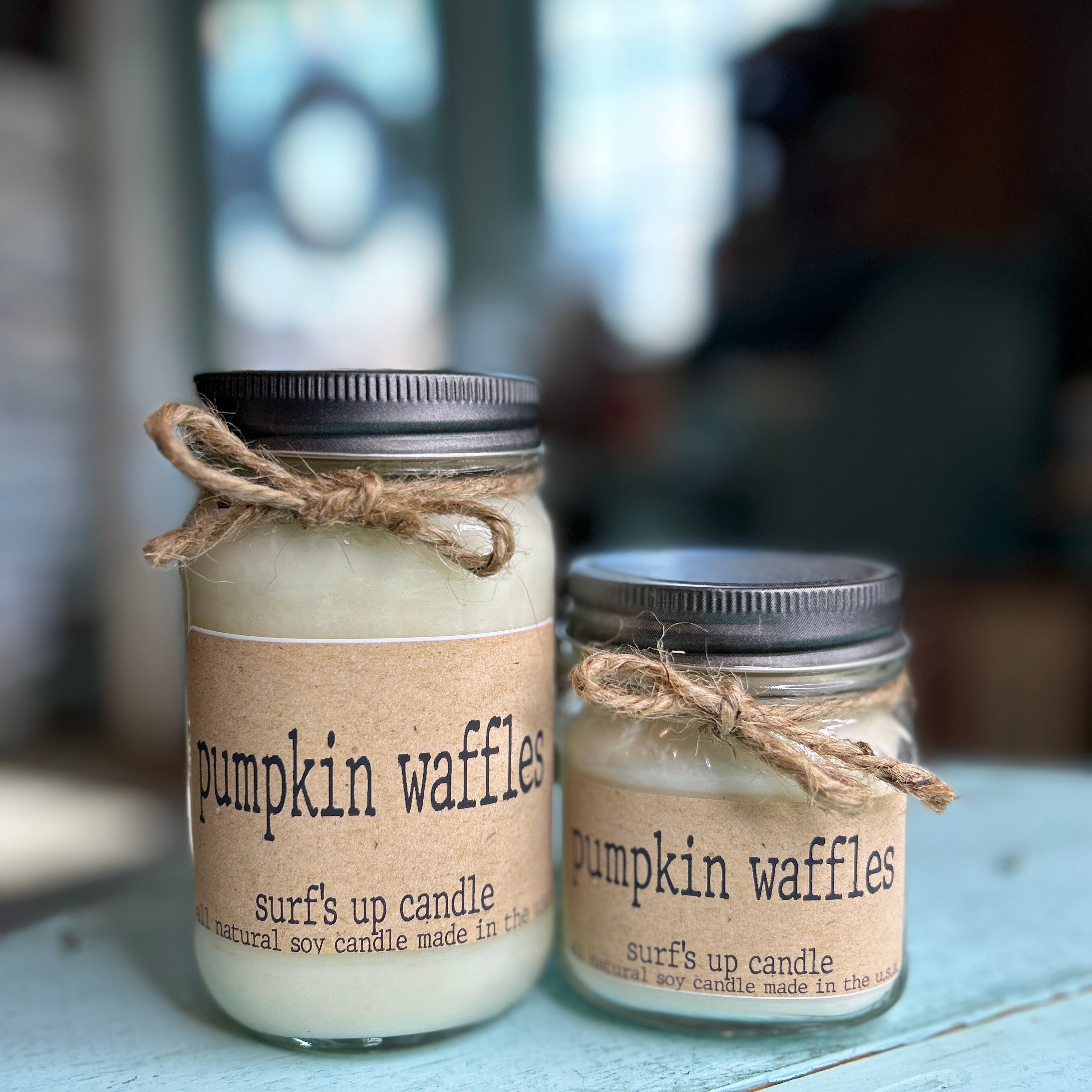 Pumpkin Waffles Mason Jar Candle - Brown Bag Collection