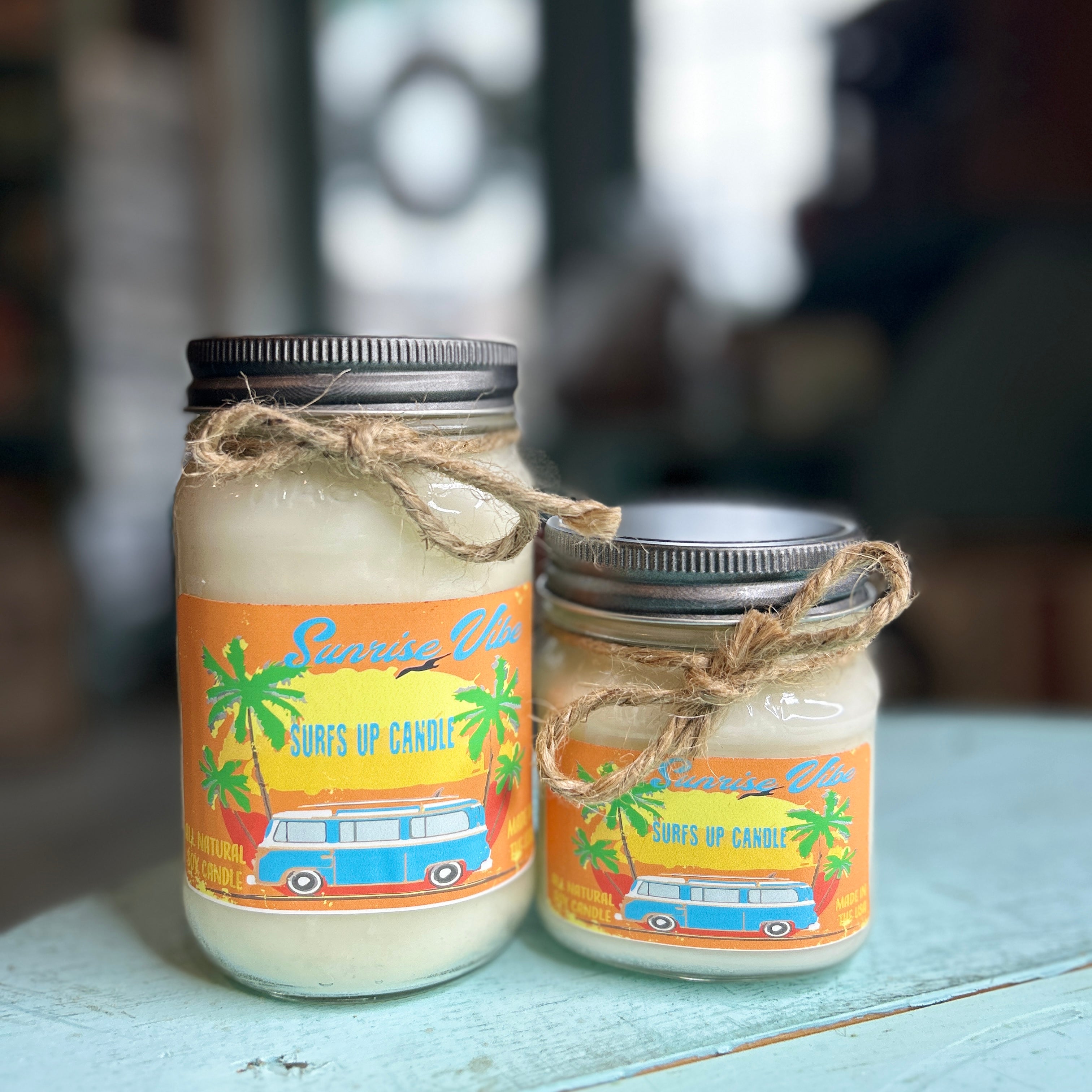 Sunrise Vibe Mason Jar Candle - Vintage Collection