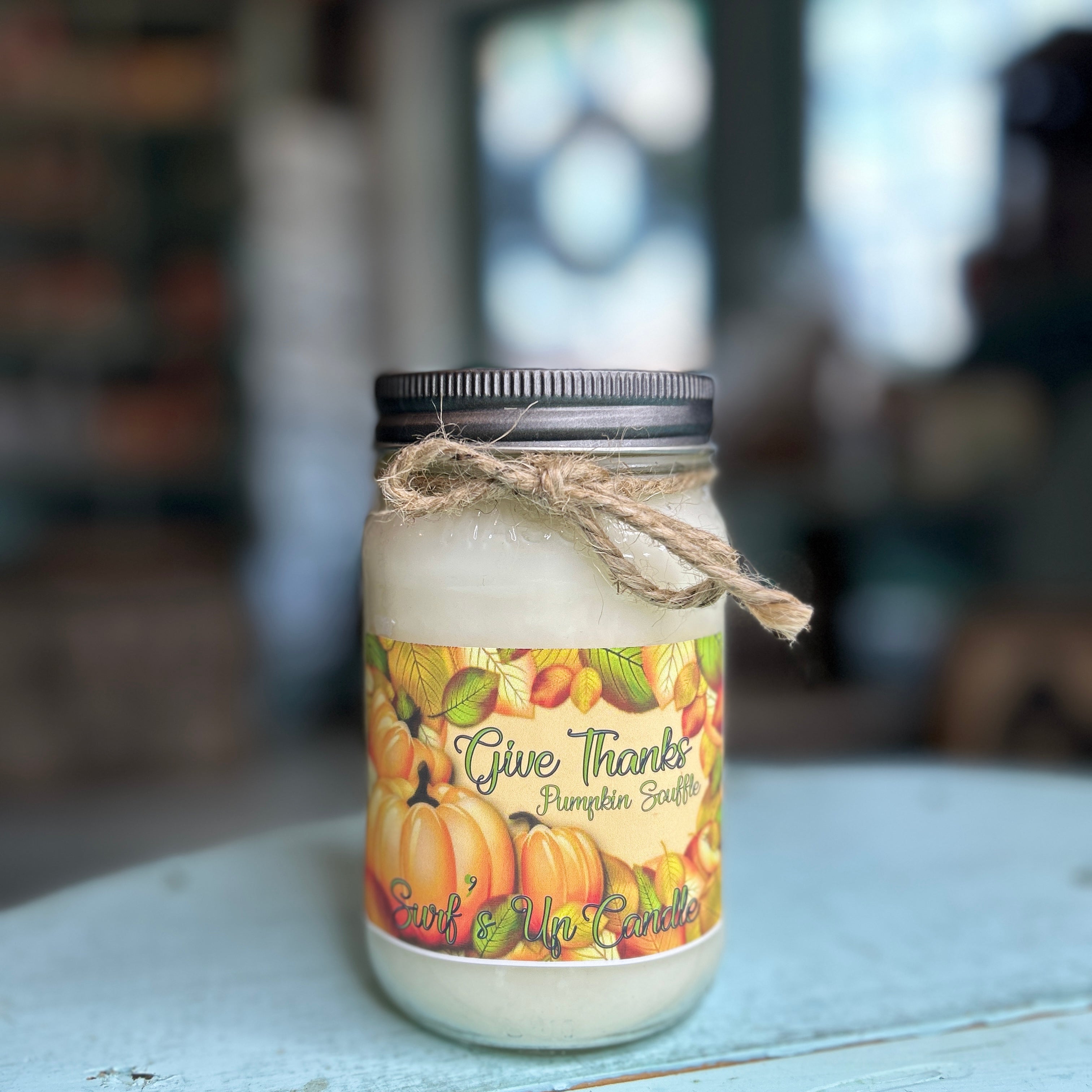 Pumpkin Souffle Mason Jar Candle - Thanksgiving Collection