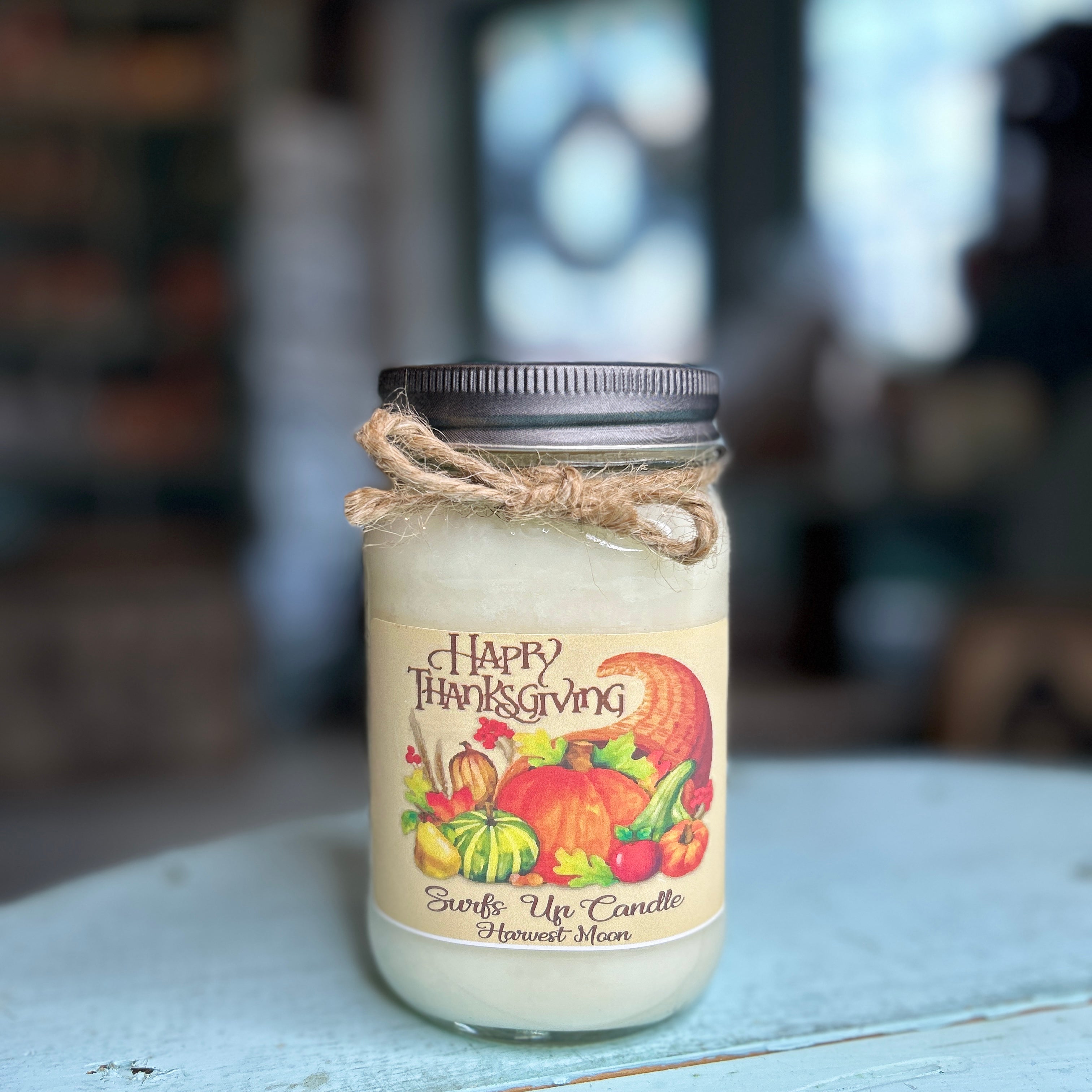 Harvest Moon Mason Jar Candle - Thanksgiving Collection