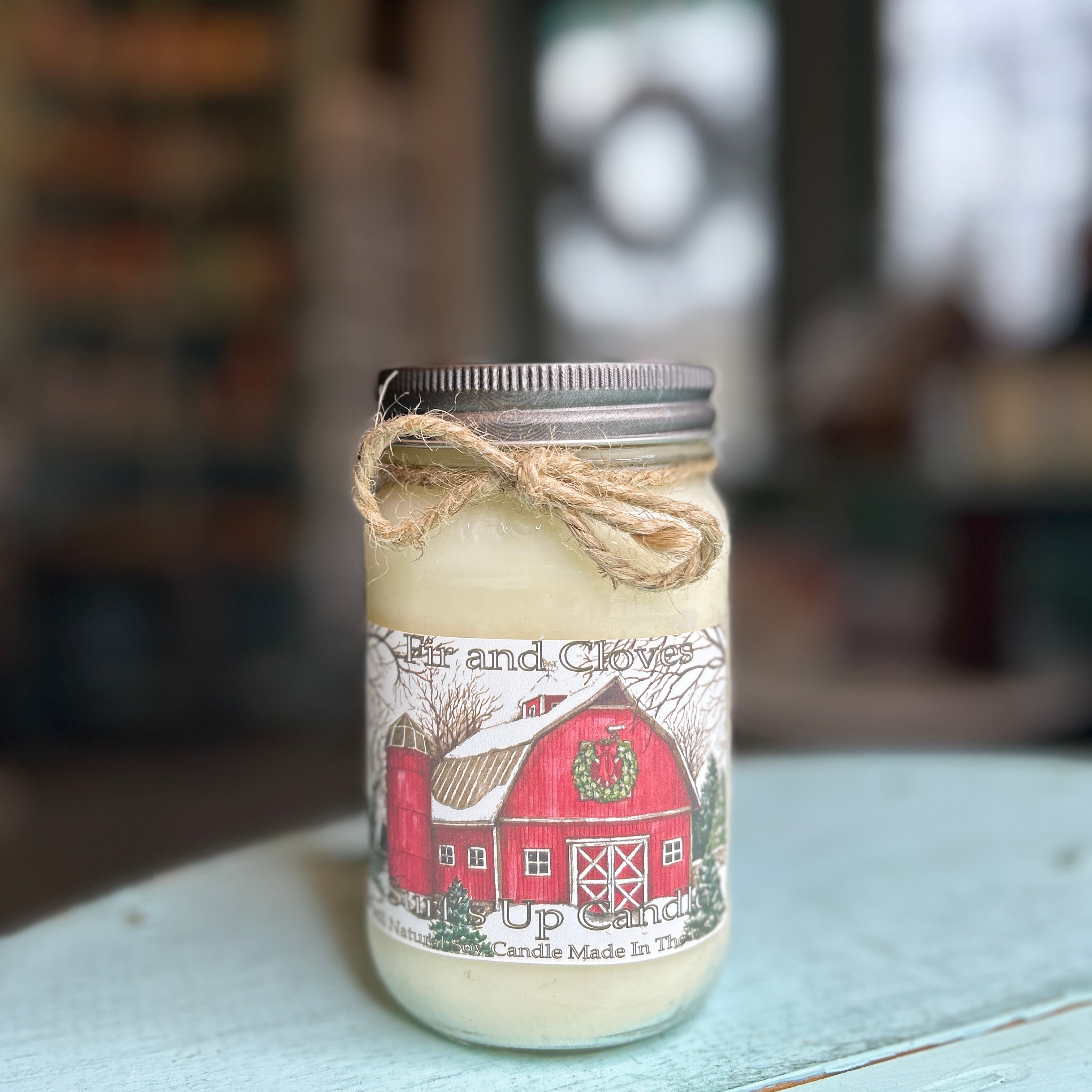 Vintage Christmas Mason Jar Candle Trio - Christmas Collection