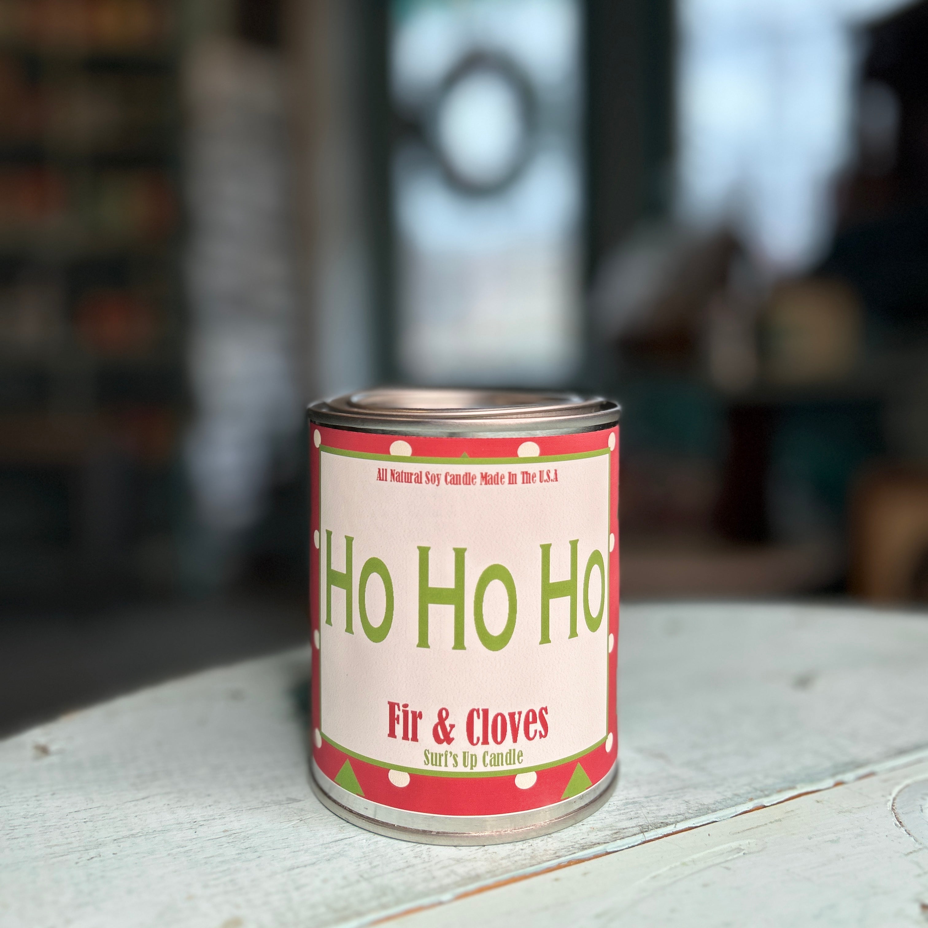 Ho Ho Ho Fir & Cloves Paint Can Candle - Christmas Collection