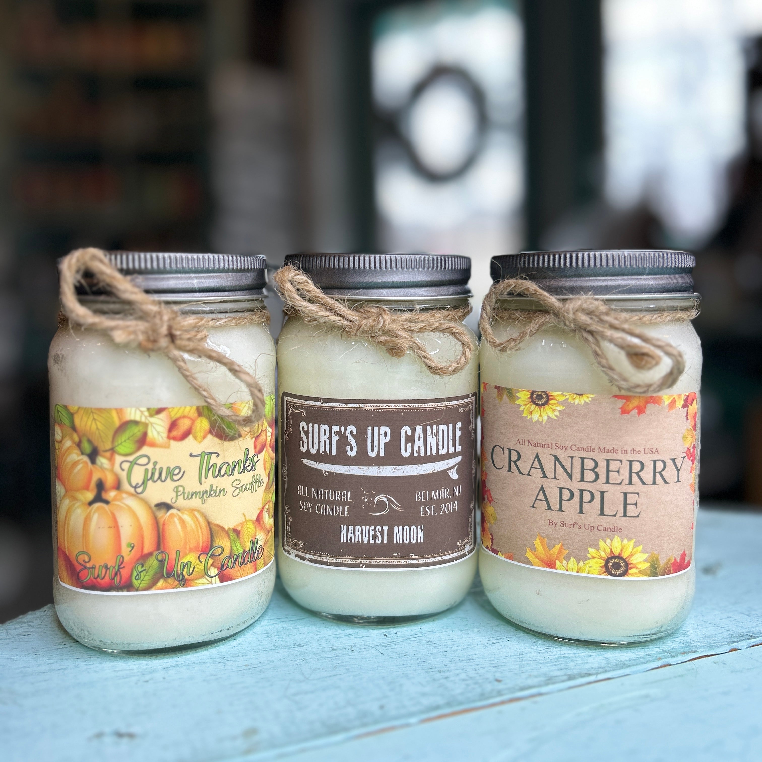 Fall Enthusiasts Mason Jar Trio - Thanksgiving Collection