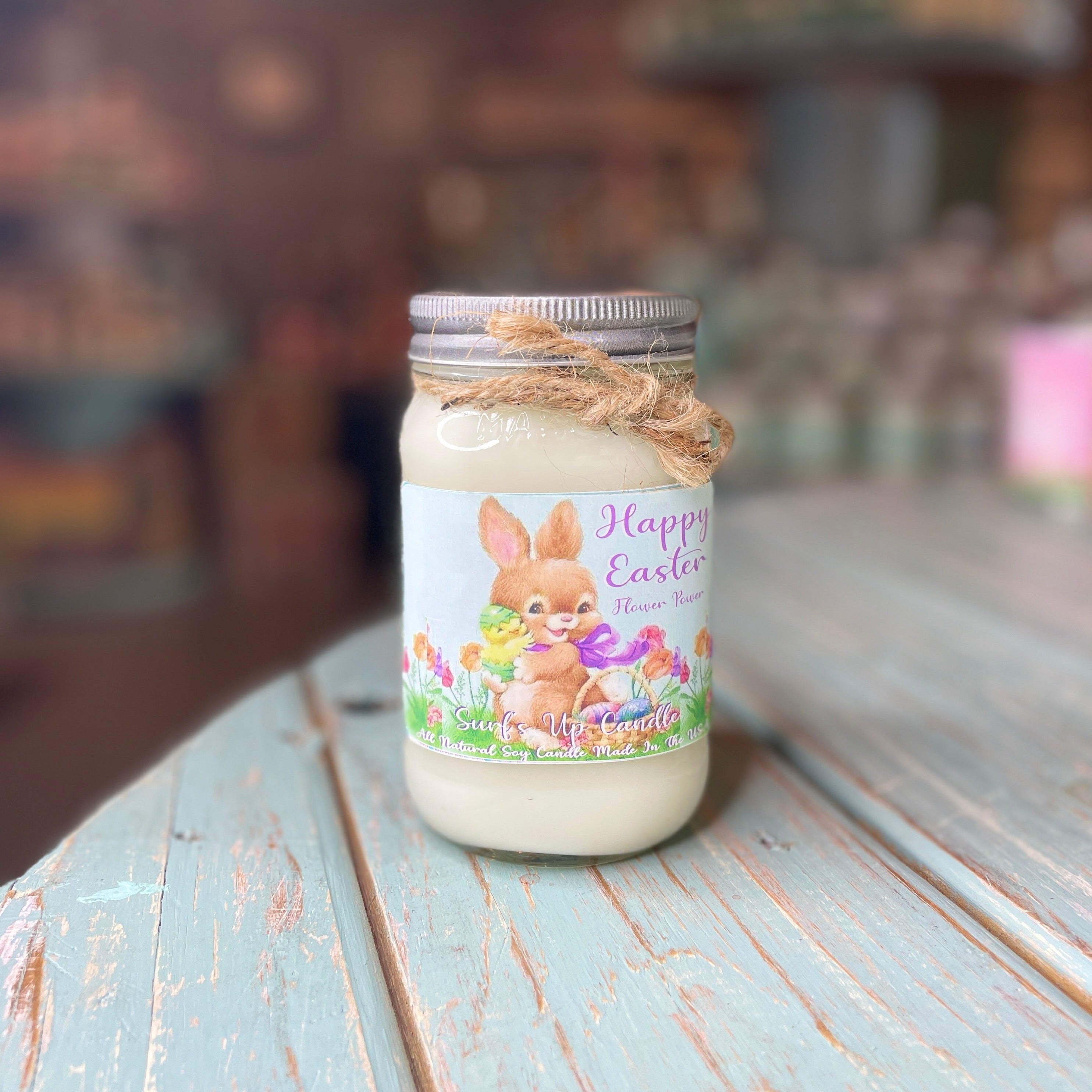 Flower Power Vintage Easter Mason Jar - Easter Collection