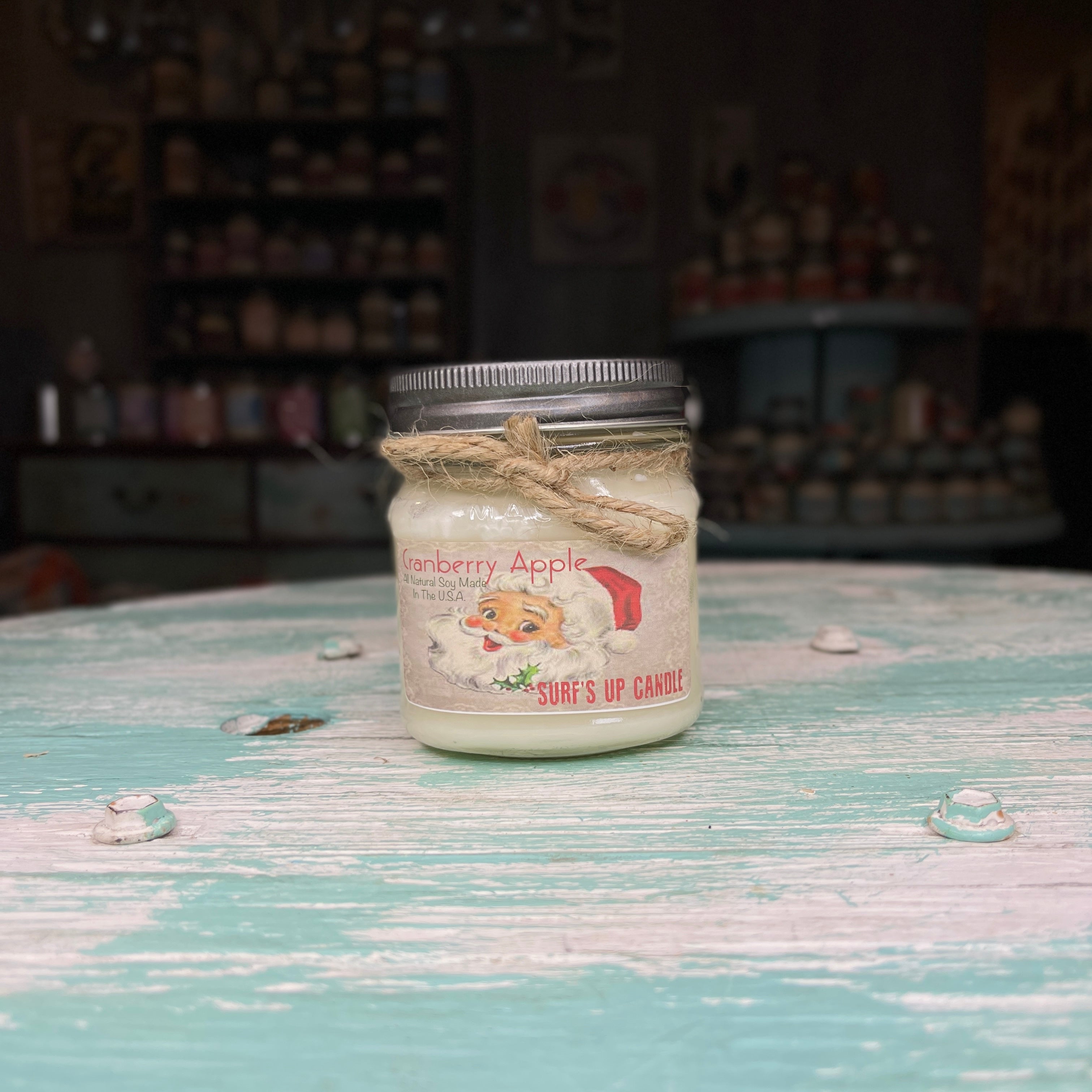 Cranberry Apple Mason Jar Candle - Vintage Collection