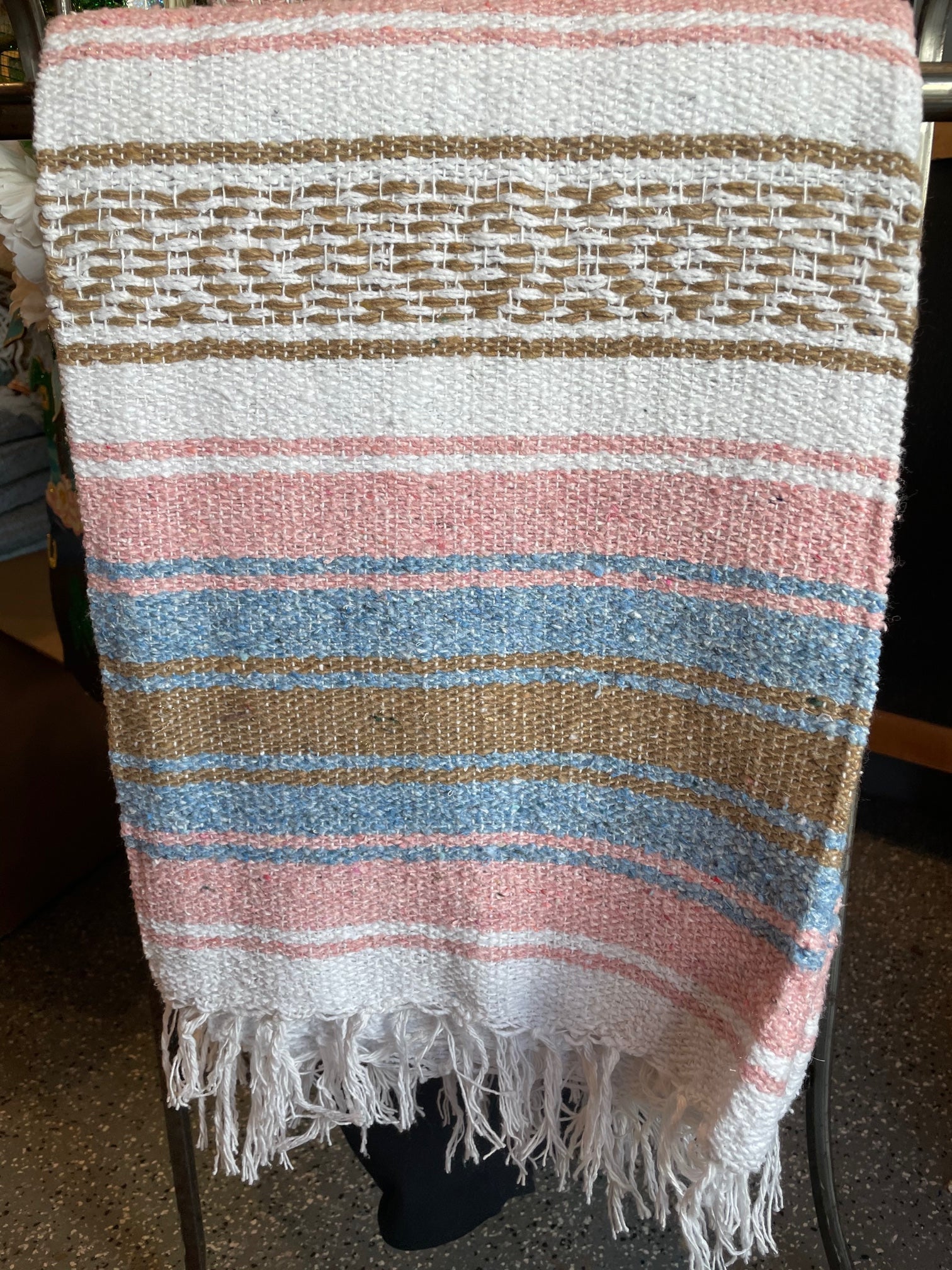 Beach Towels l Throw Blankets - Pink, brown, blue #103