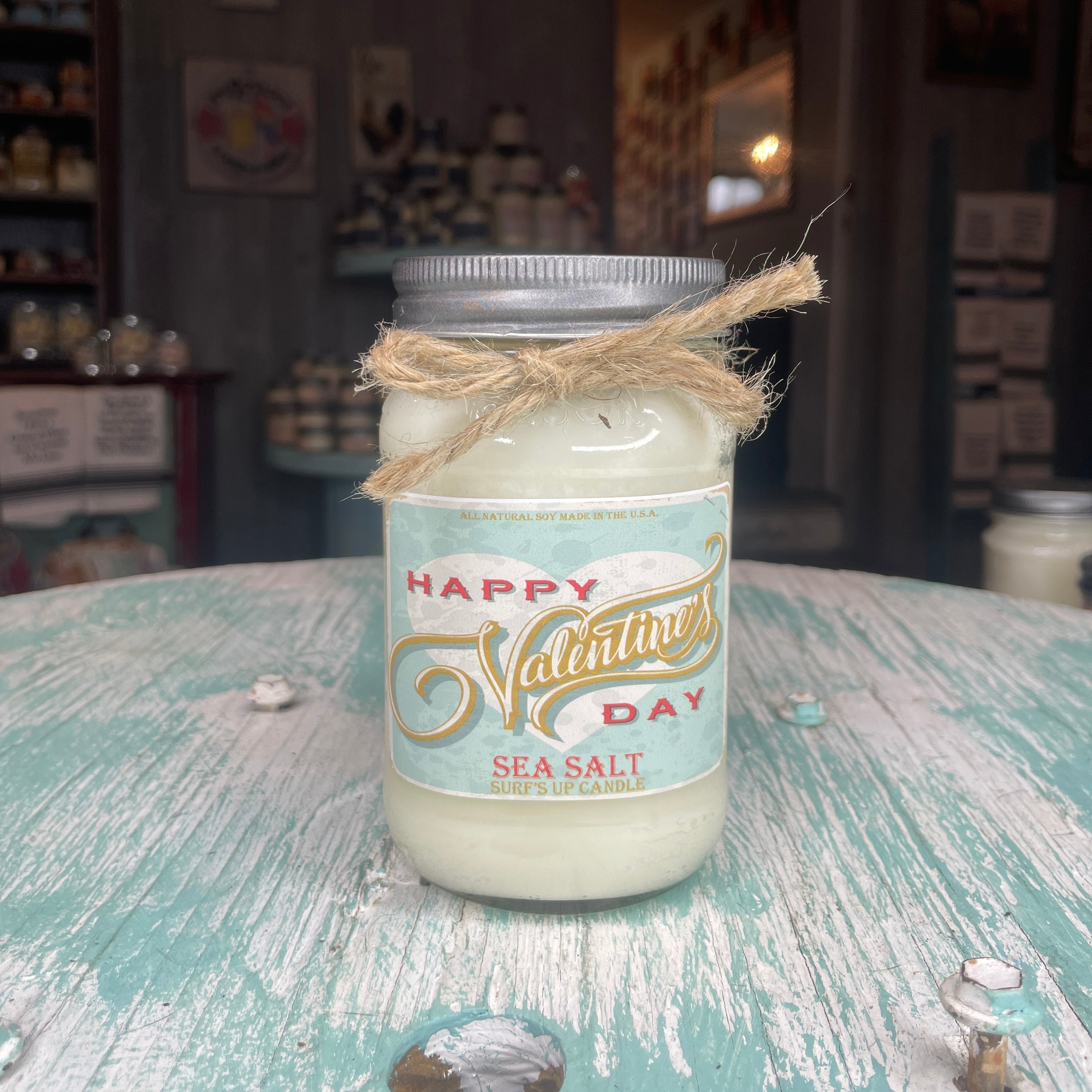 Sidewalk Sale 24 Happy Valentine's Sea Salt - Valentine's Day Mason Jar