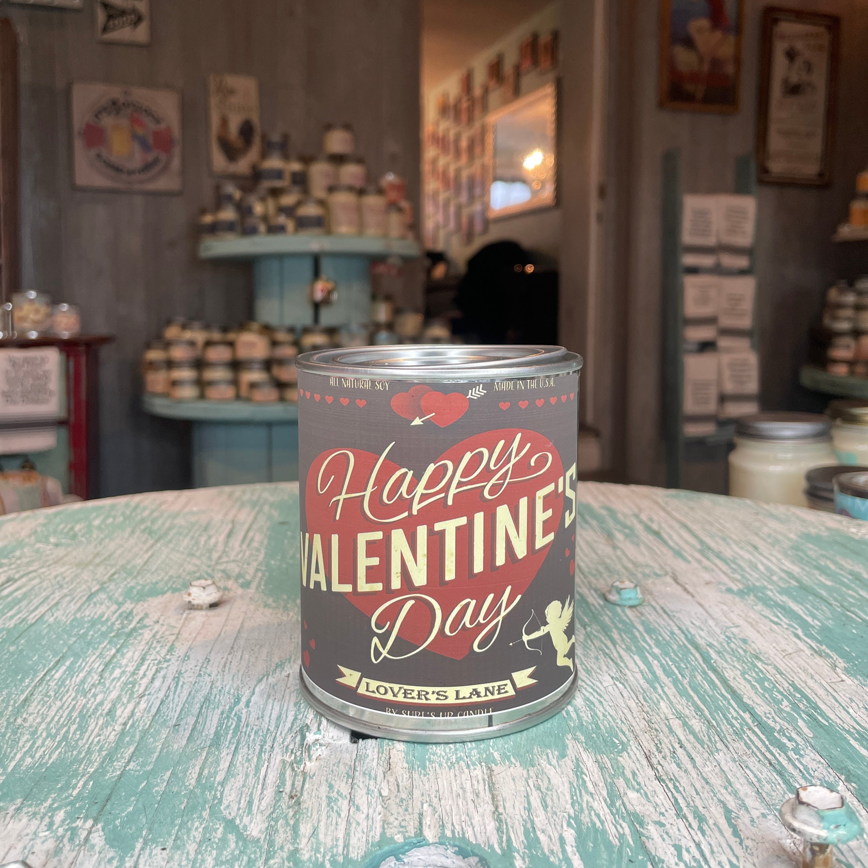 Sidewalk Sale 24 Valentine's Lover's Lane Paint Can Candle - Valentine's Day Collection