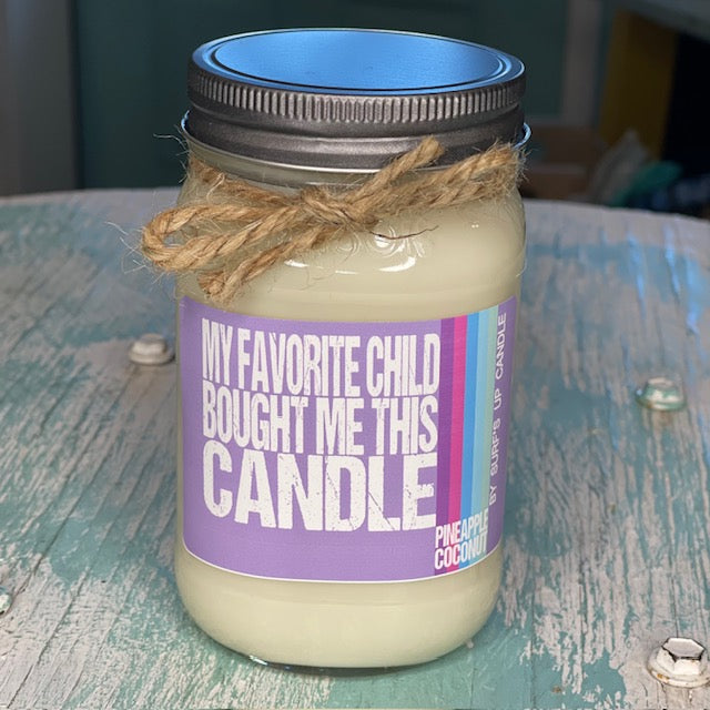 My Favorite Child Pineapple Coconut Mason Jar Candle - Not Your Mother's  Collection