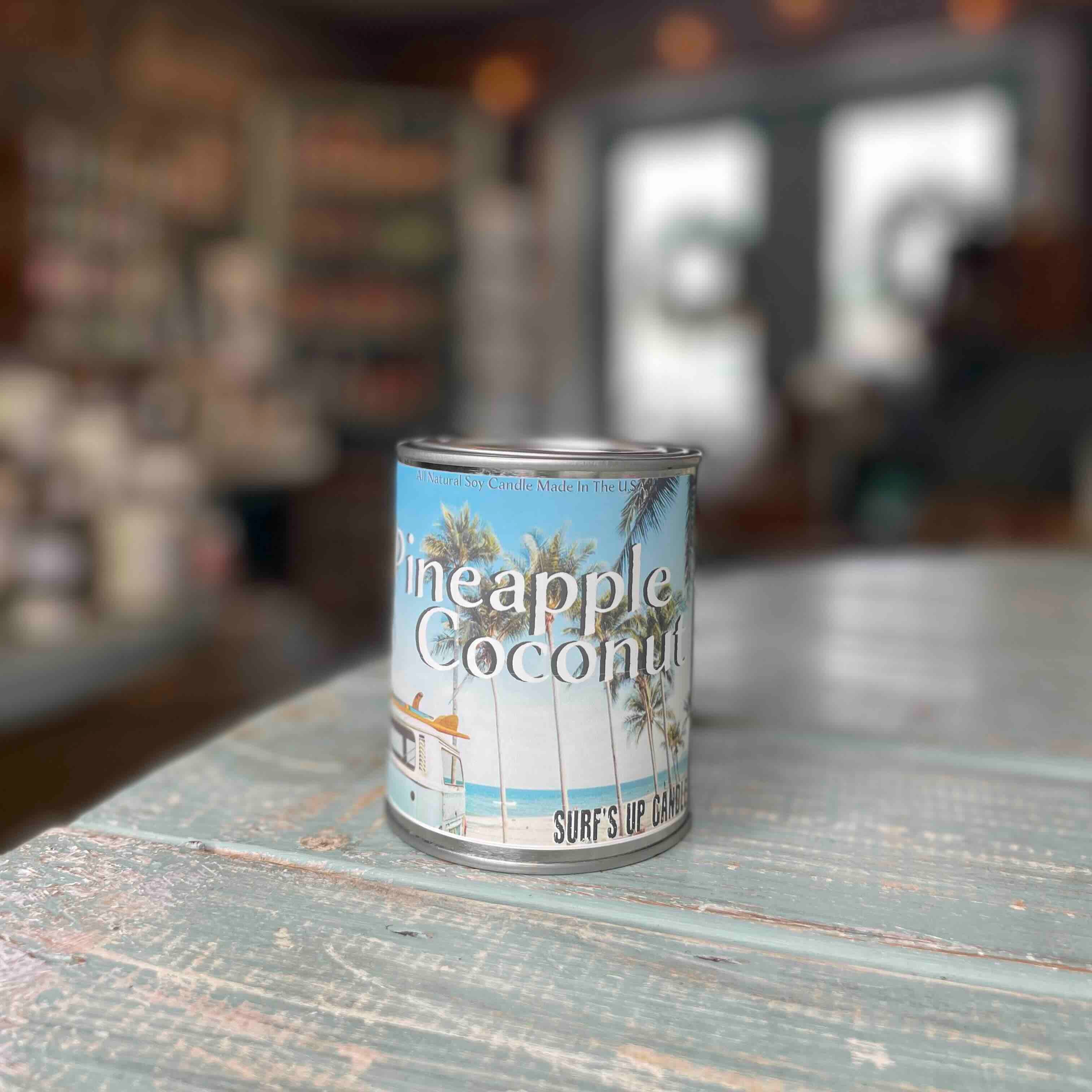 Pineapple Coconut Paint Can Candle - Vintage Collection