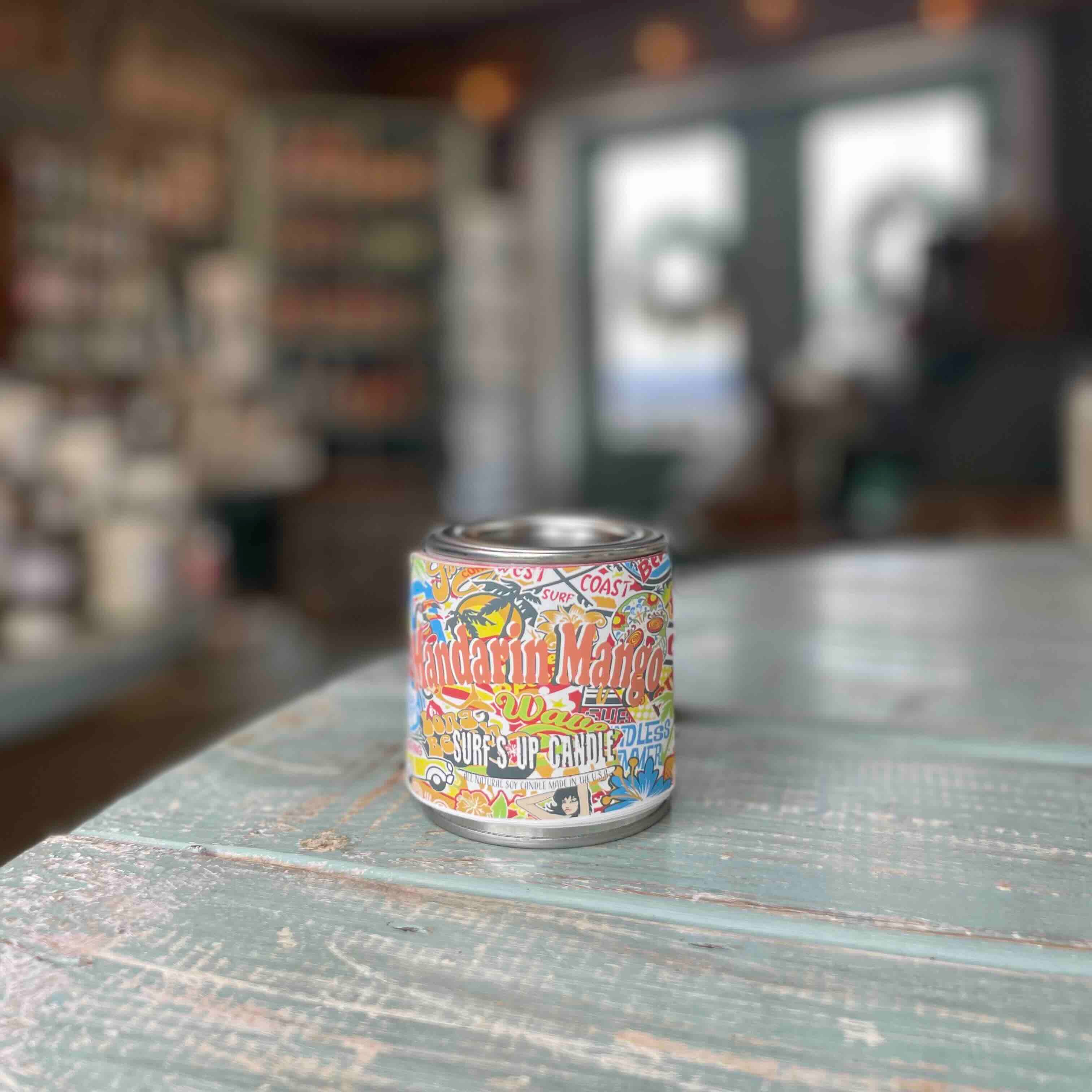 Mandarin Mango Paint Can Candle - Vintage Collection