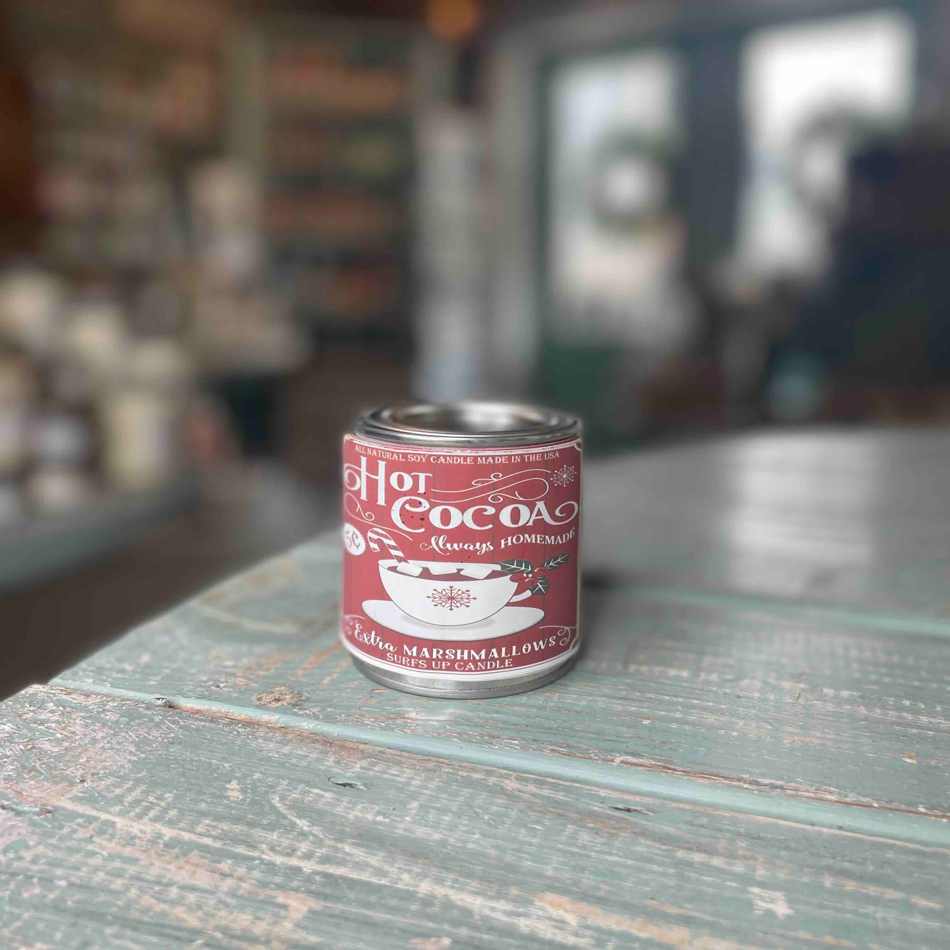 Hot Cocoa Paint Can Candle