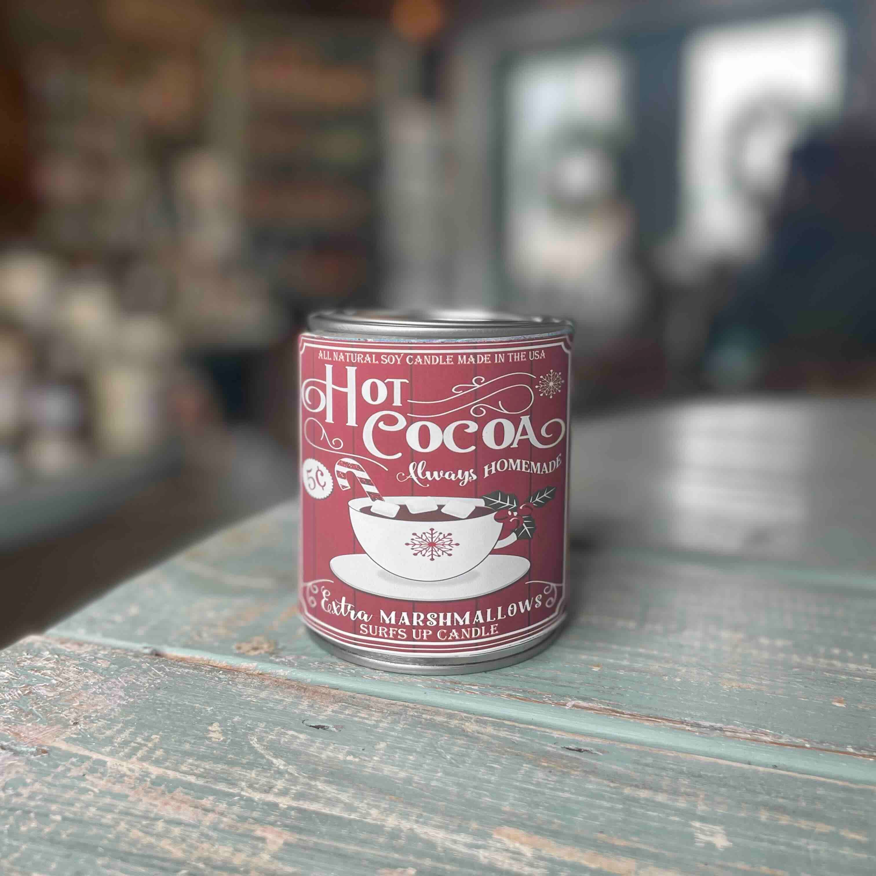 COCO(⁎ᴗ͈ˬᴗ͈⁎) Hot Cocoa Paint Can Candle - Vintage Collection