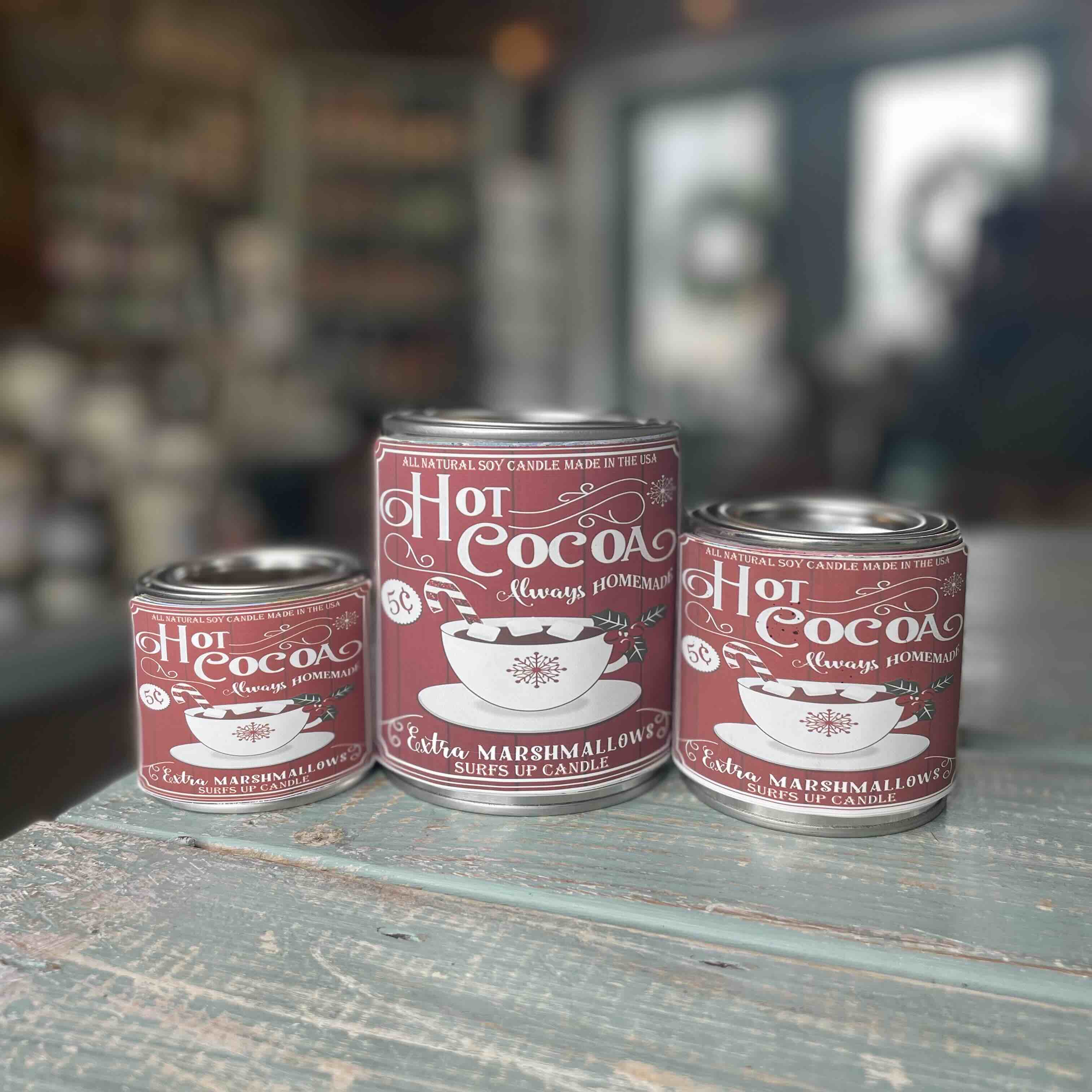 Hot Cocoa Paint Can Candle - Vintage Collection