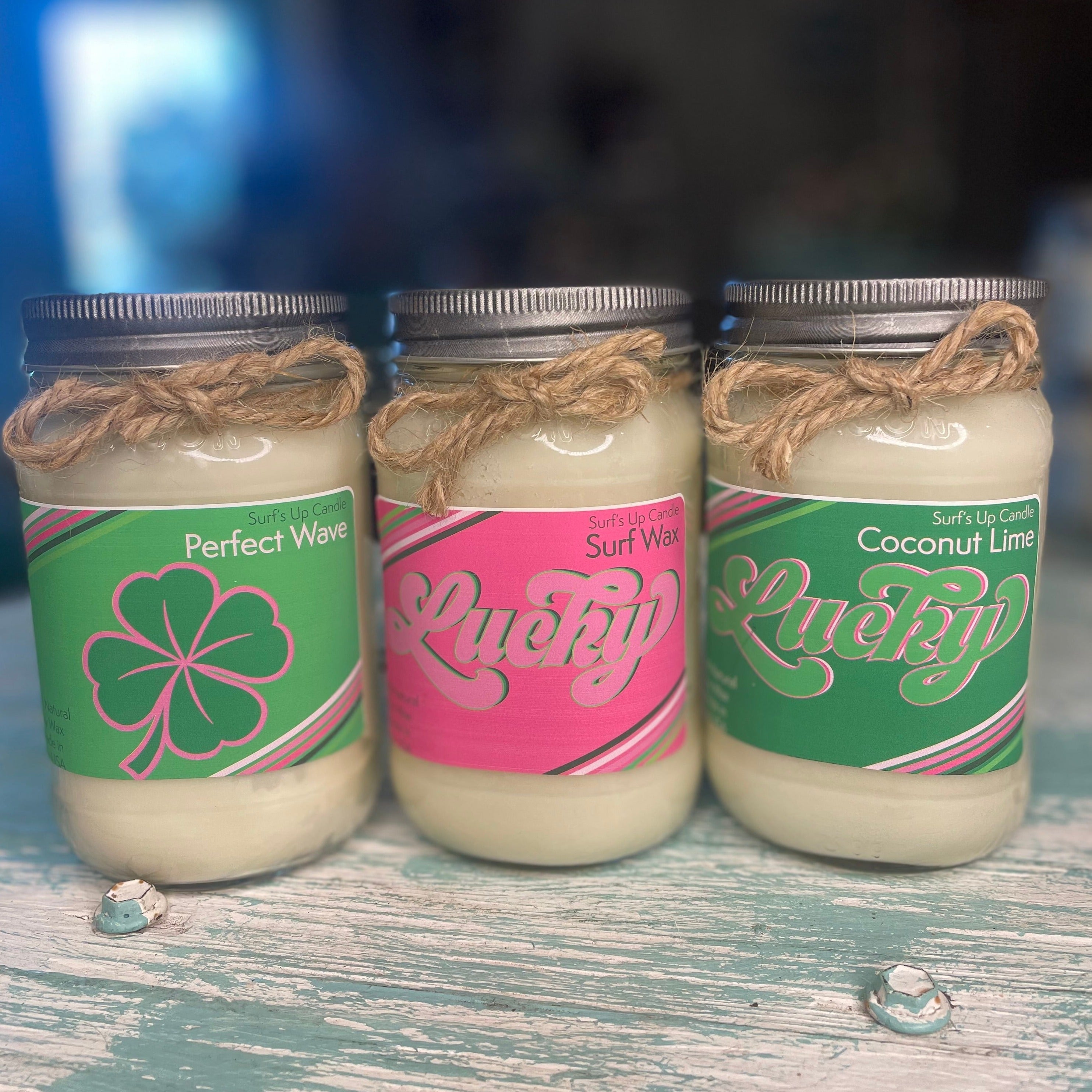 Lucky Mason Jar Candle Trio - St. Patrick's Day Collection