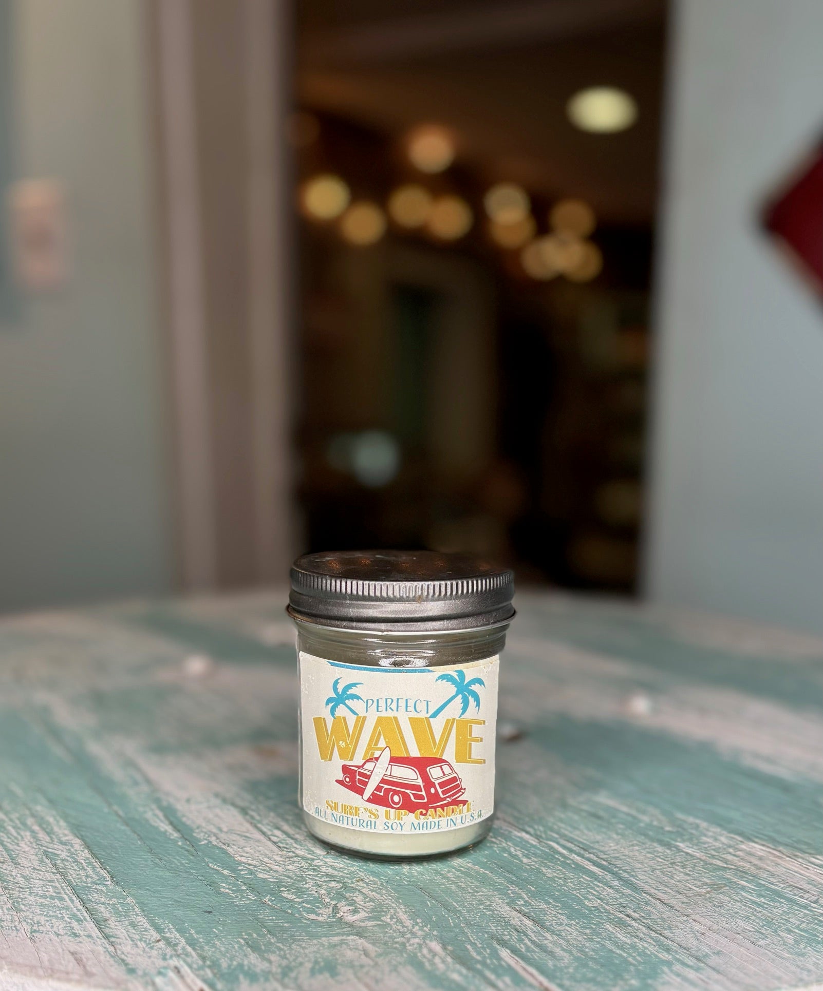 Side Walk 24  Perfect Wave 8 oz Mason Jar Candle - Vintage Collection