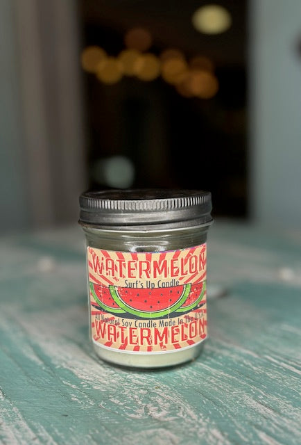 Side Walk 24 Watermelon Mason Jar Candle -Vintage Collection