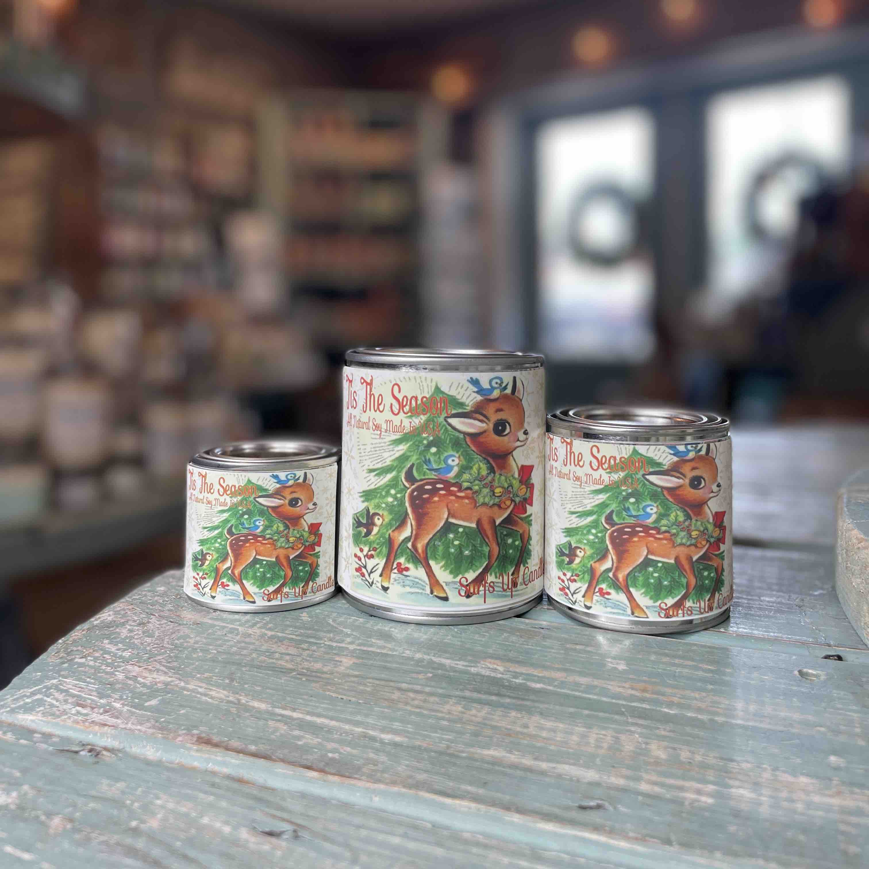 Tis the Season Paint Can Candle - Vintage Collection