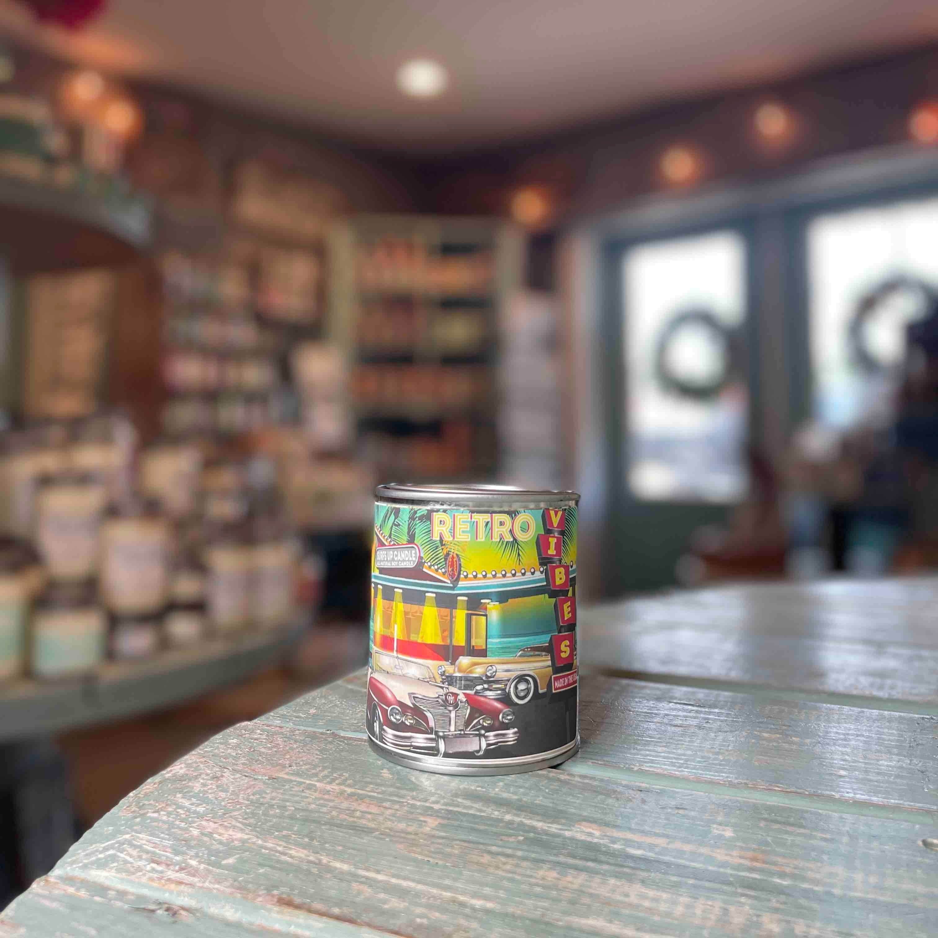 Retro Vibes Paint Can Candle - Vintage Collection