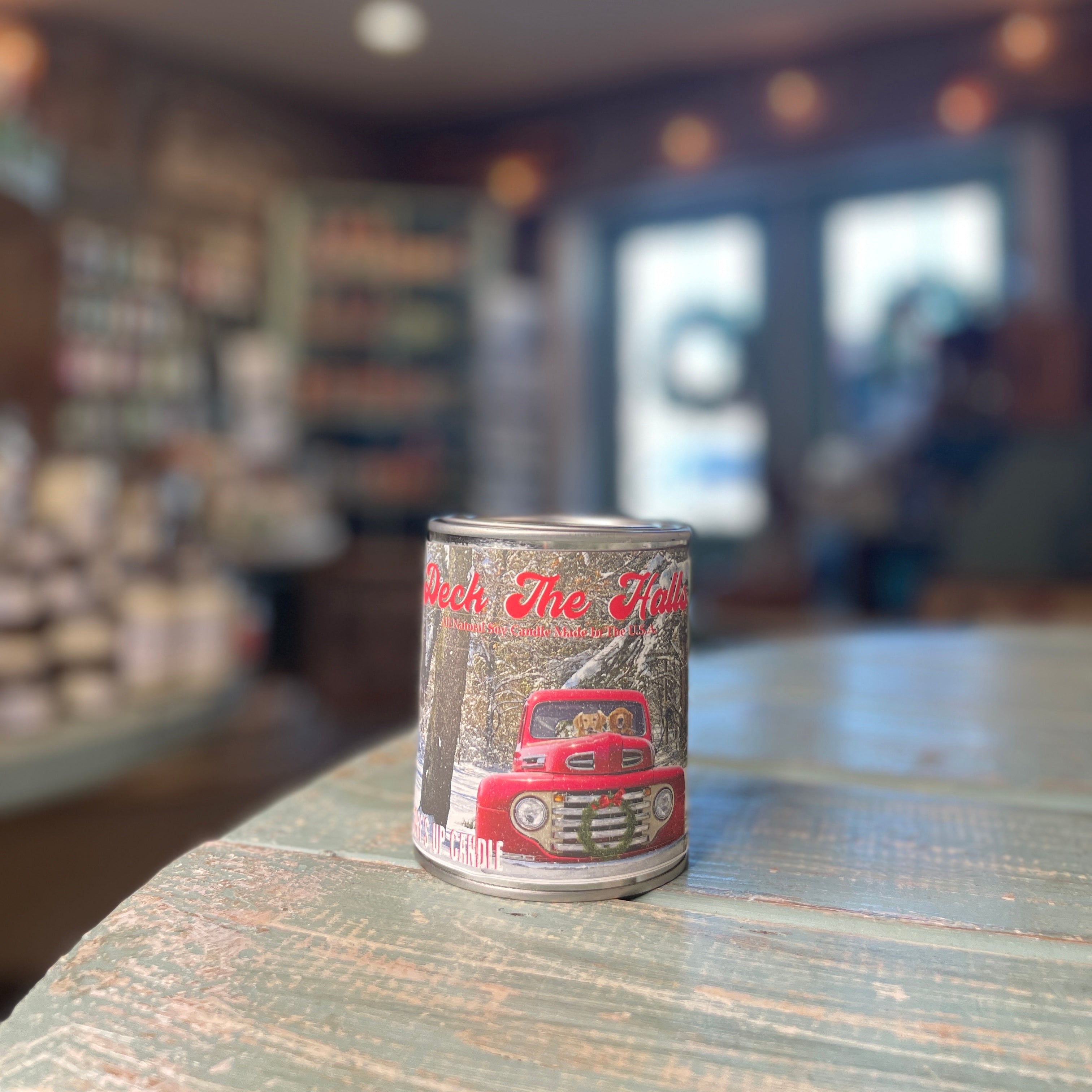 Deck The Halls Paint Can Candle - Vintage Collection