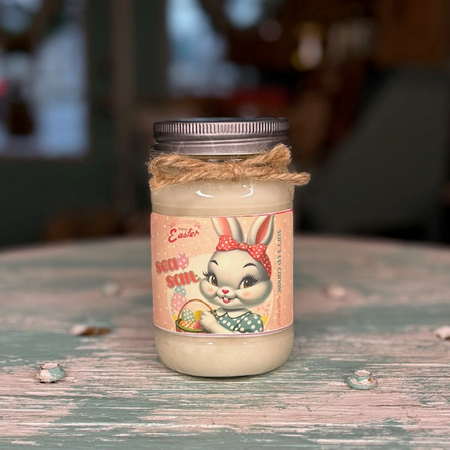 Bunny Sea Salt Mason Jar Candle - Easter Collection