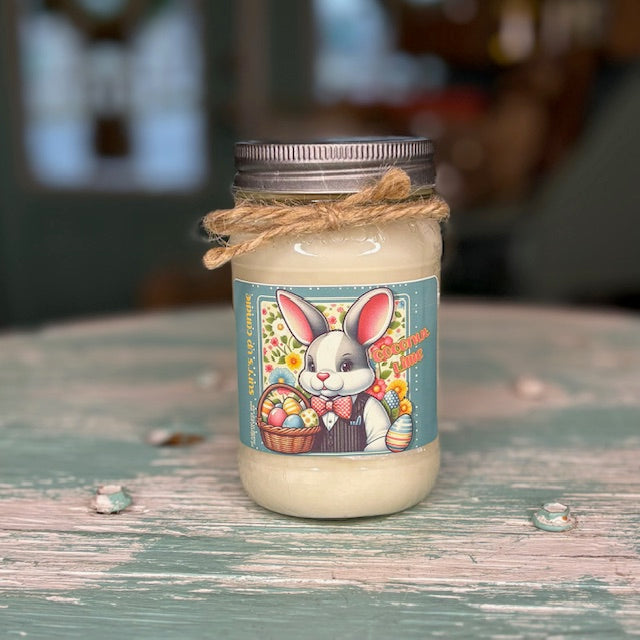 Bunny Coconut Lime Mason Jar Candle - Easter Collection