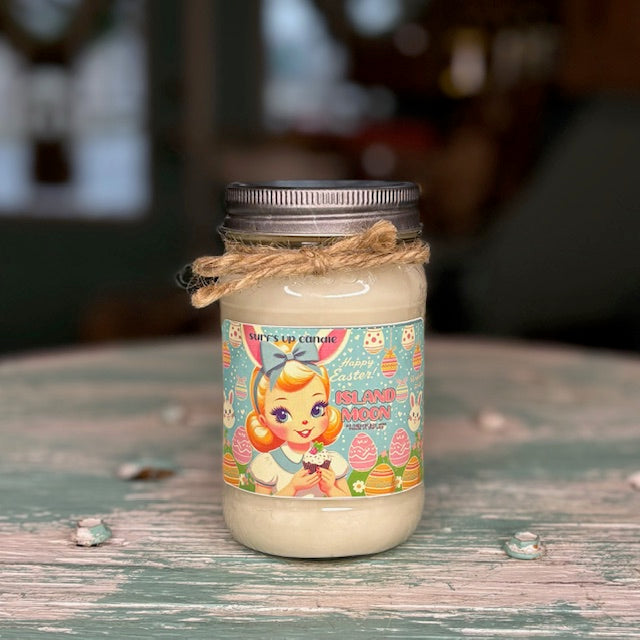 Bunny Island Moon Mason Jar Candle - Easter Collection