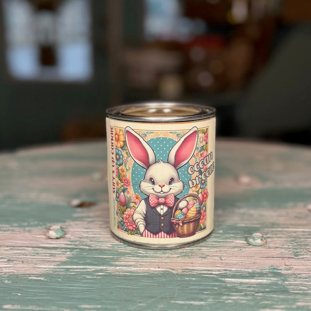 Bunny Ocean Breeze Paint Can Candle - Easter Collection