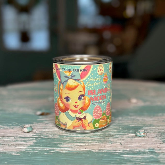 Bunny Island Moon Paint Can Candle - Easter Collection