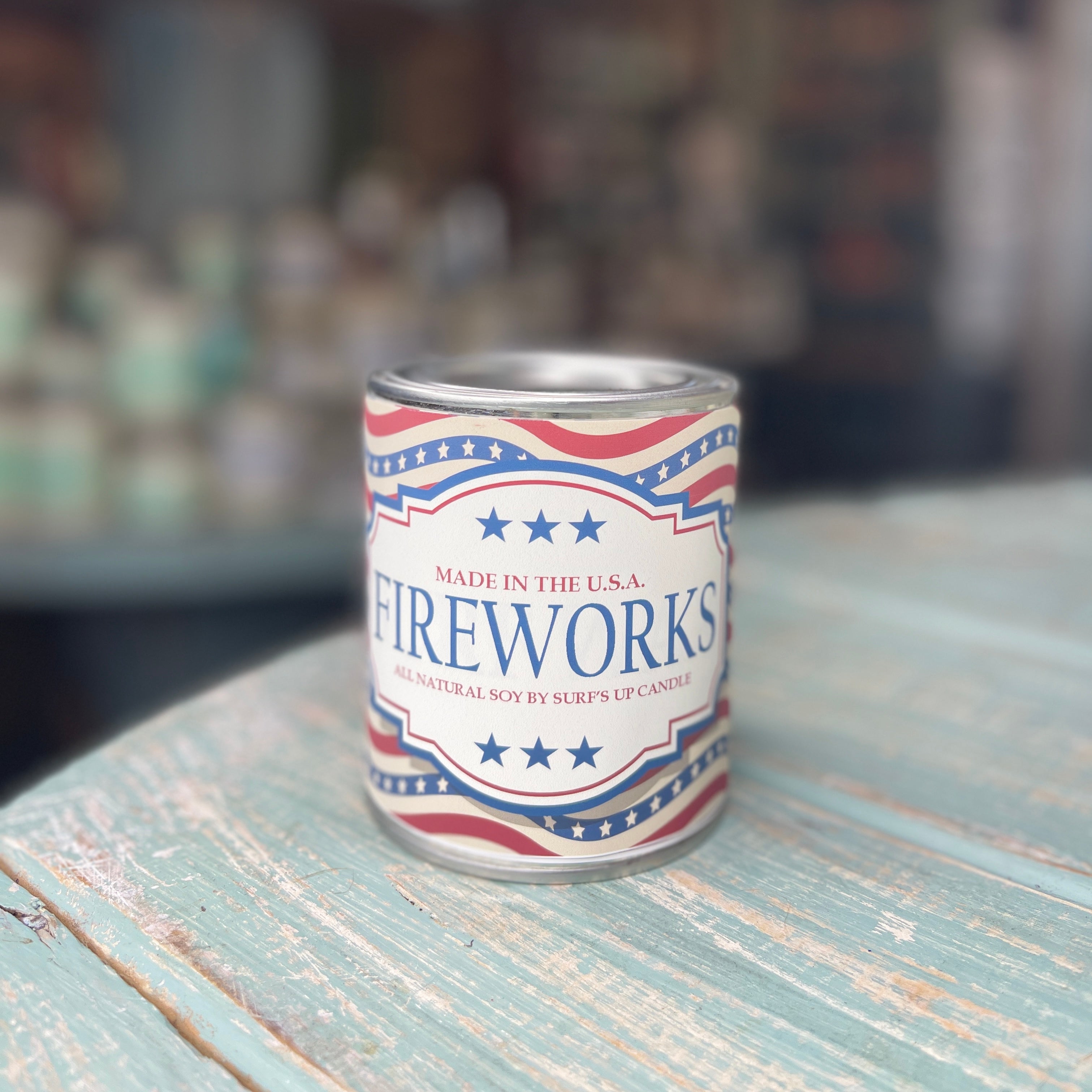 Fireworks Paint Can Candle - Americana Collection