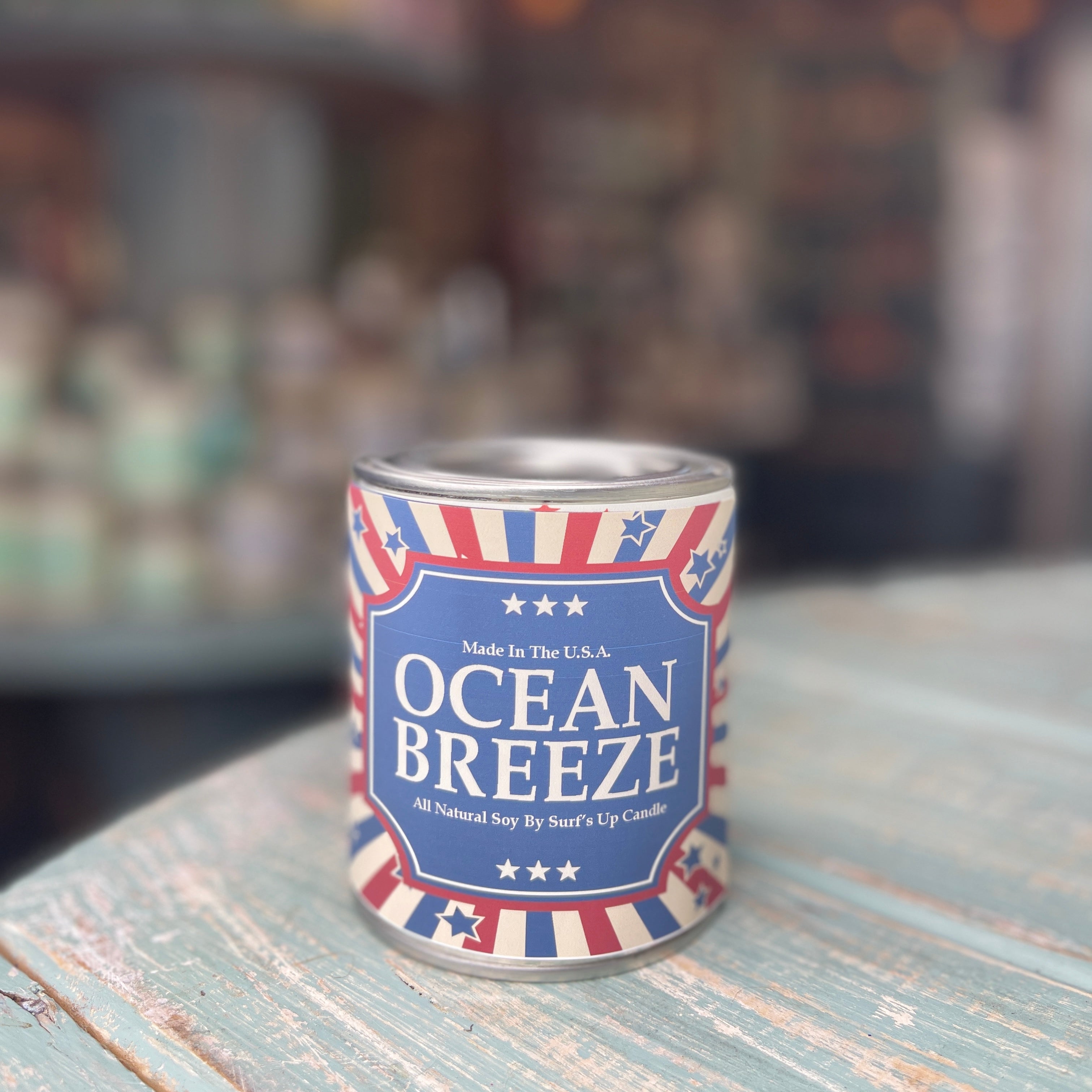 Ocean Breeze Paint Can Candle - Americana Collection