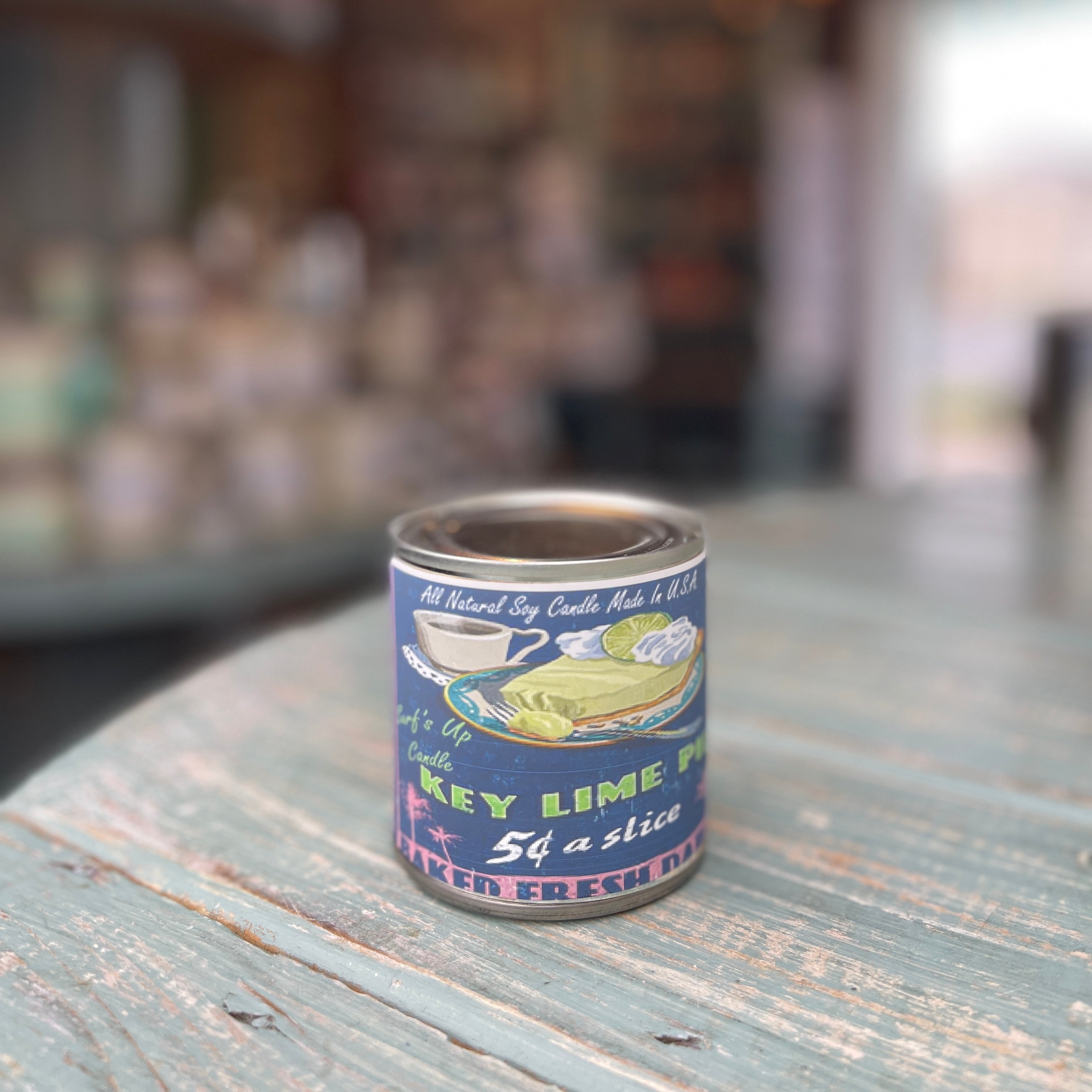Key Lime Pie Paint Can Candle - Vintage Collection