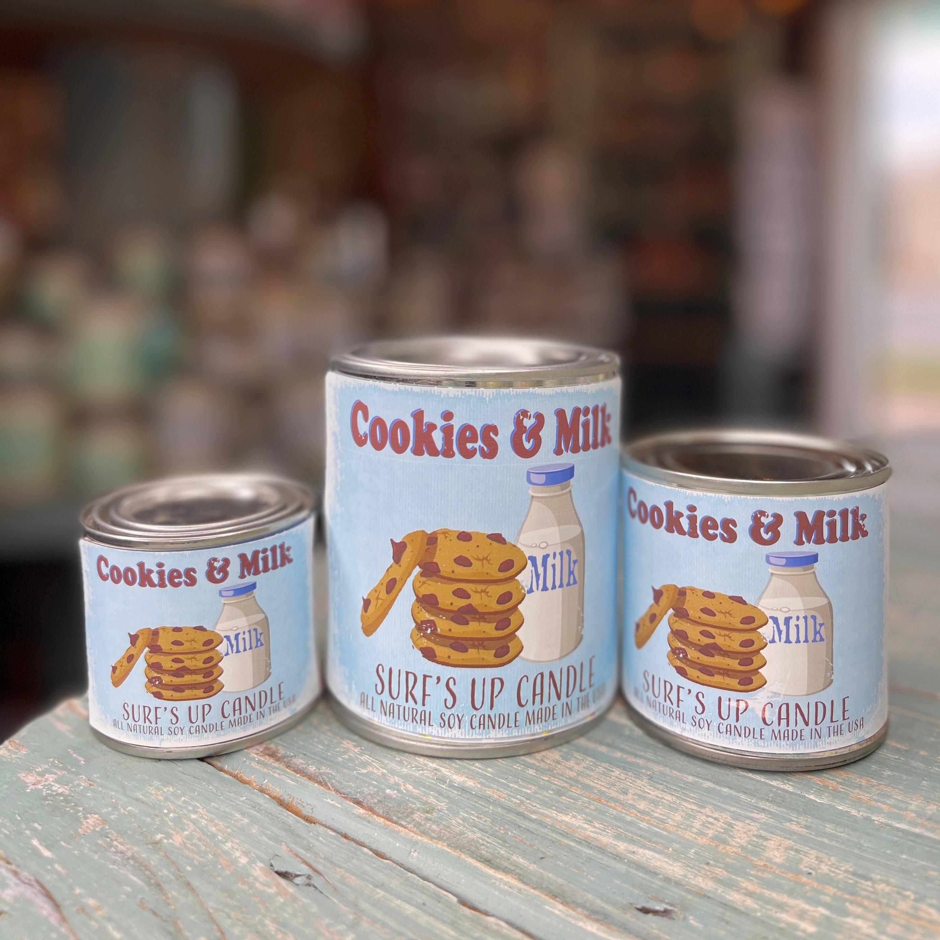 Cookies and Milk Paint Can Candle - Vintage Collection