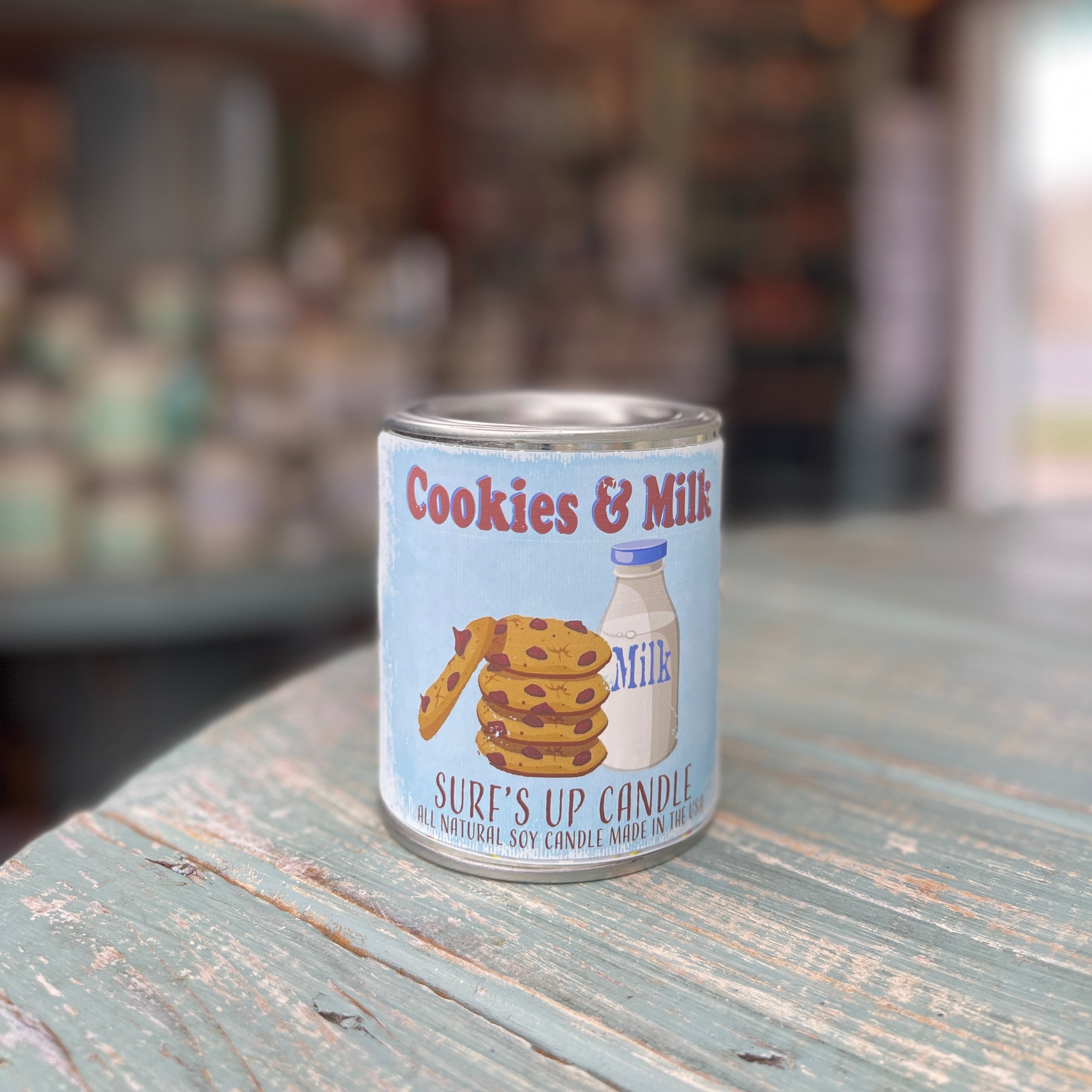 Cookies and Milk Paint Can Candle - Vintage Collection