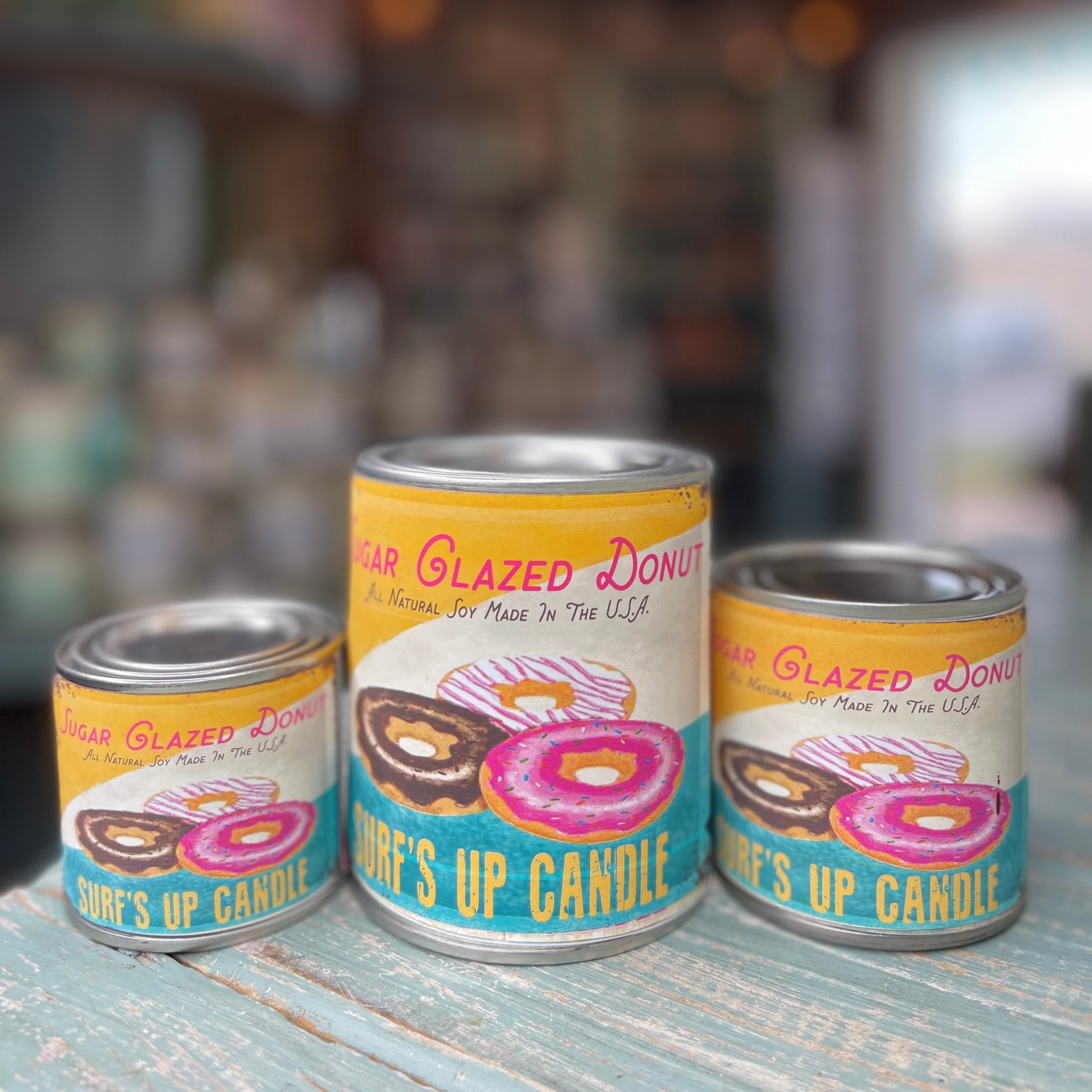 Sugar Glazed Donut Paint Can Candle - Vintage Collection
