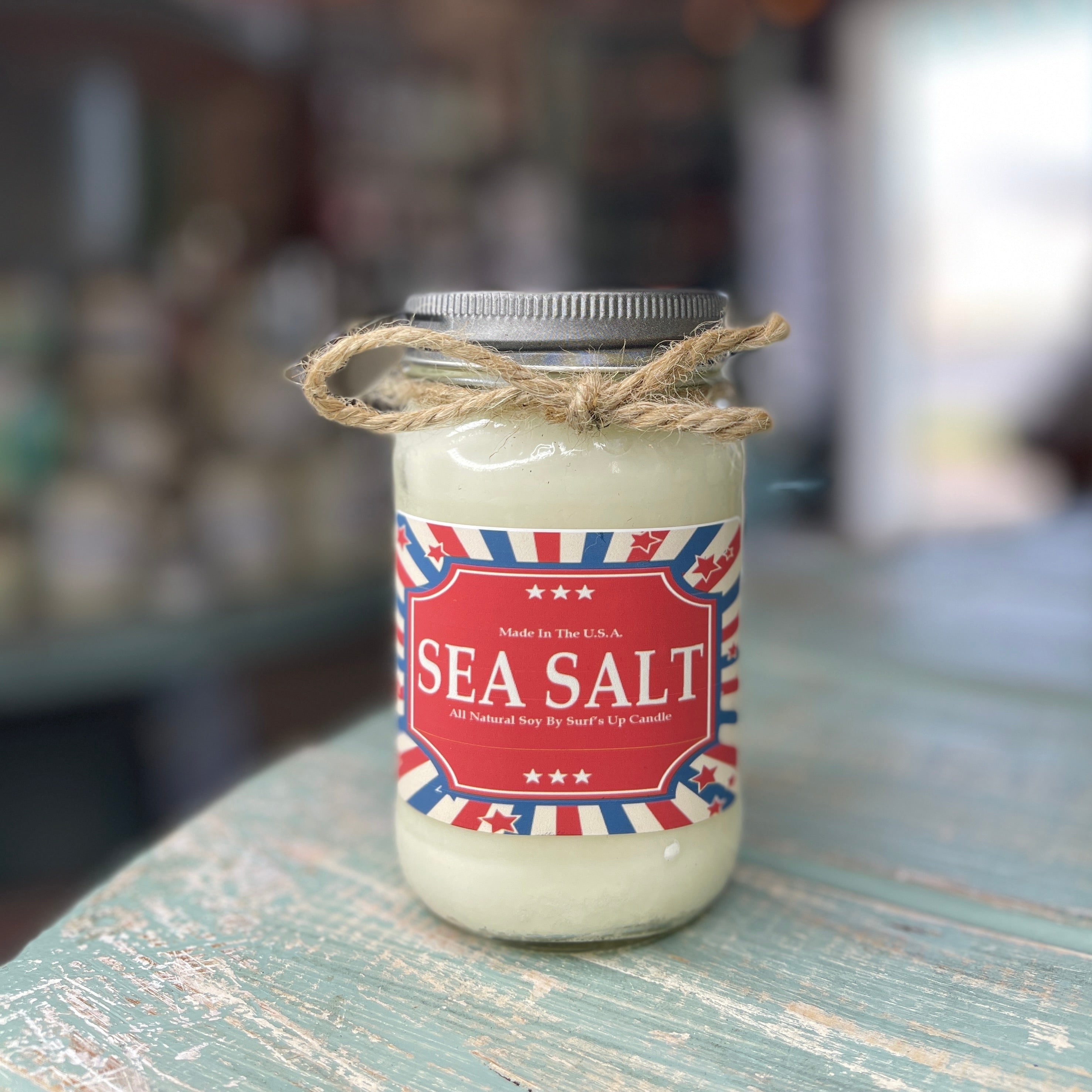 Sea Salt Mason Jar Candle - Americana Collection