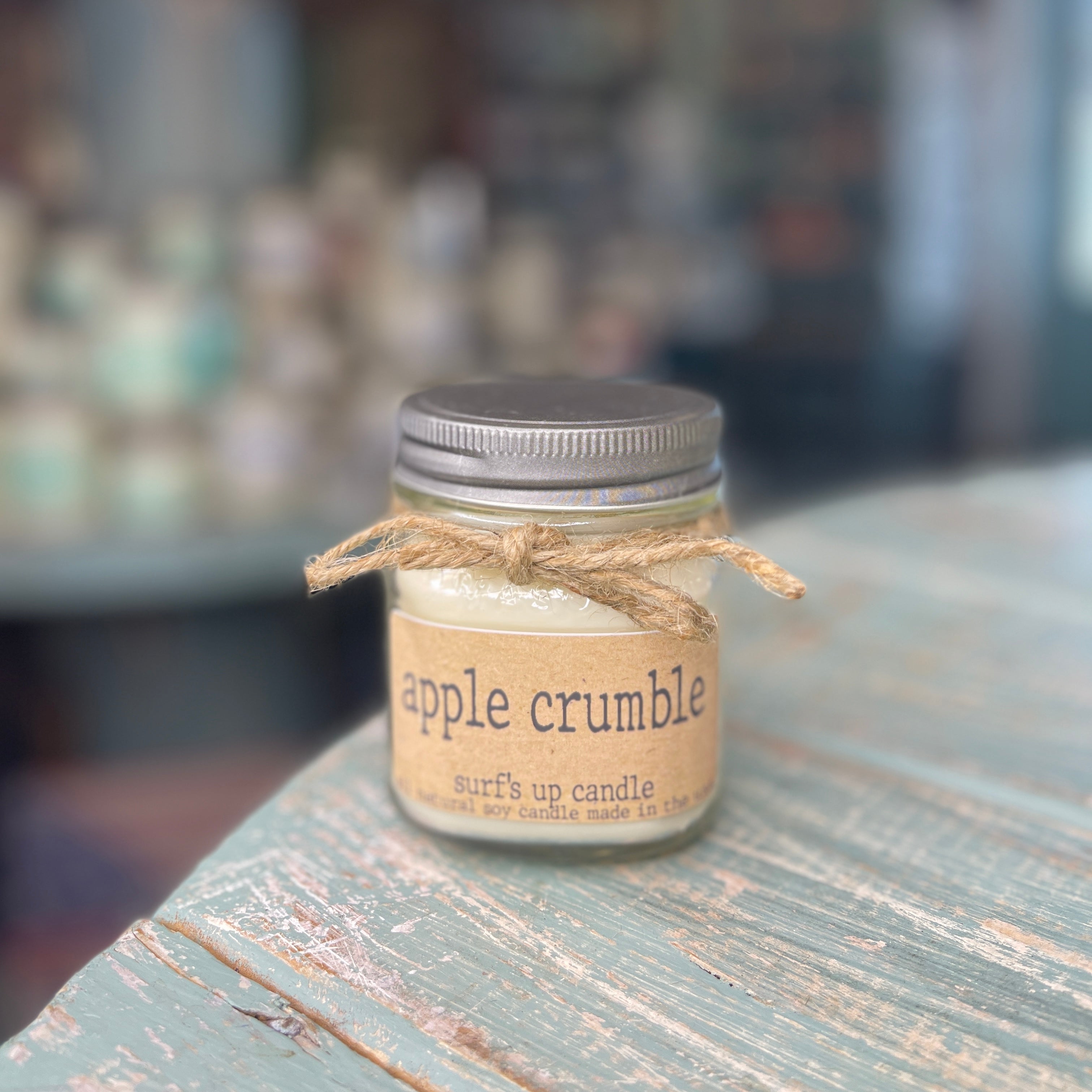 Apple Crumble Mason Jar Candle - Brown Bag Collection