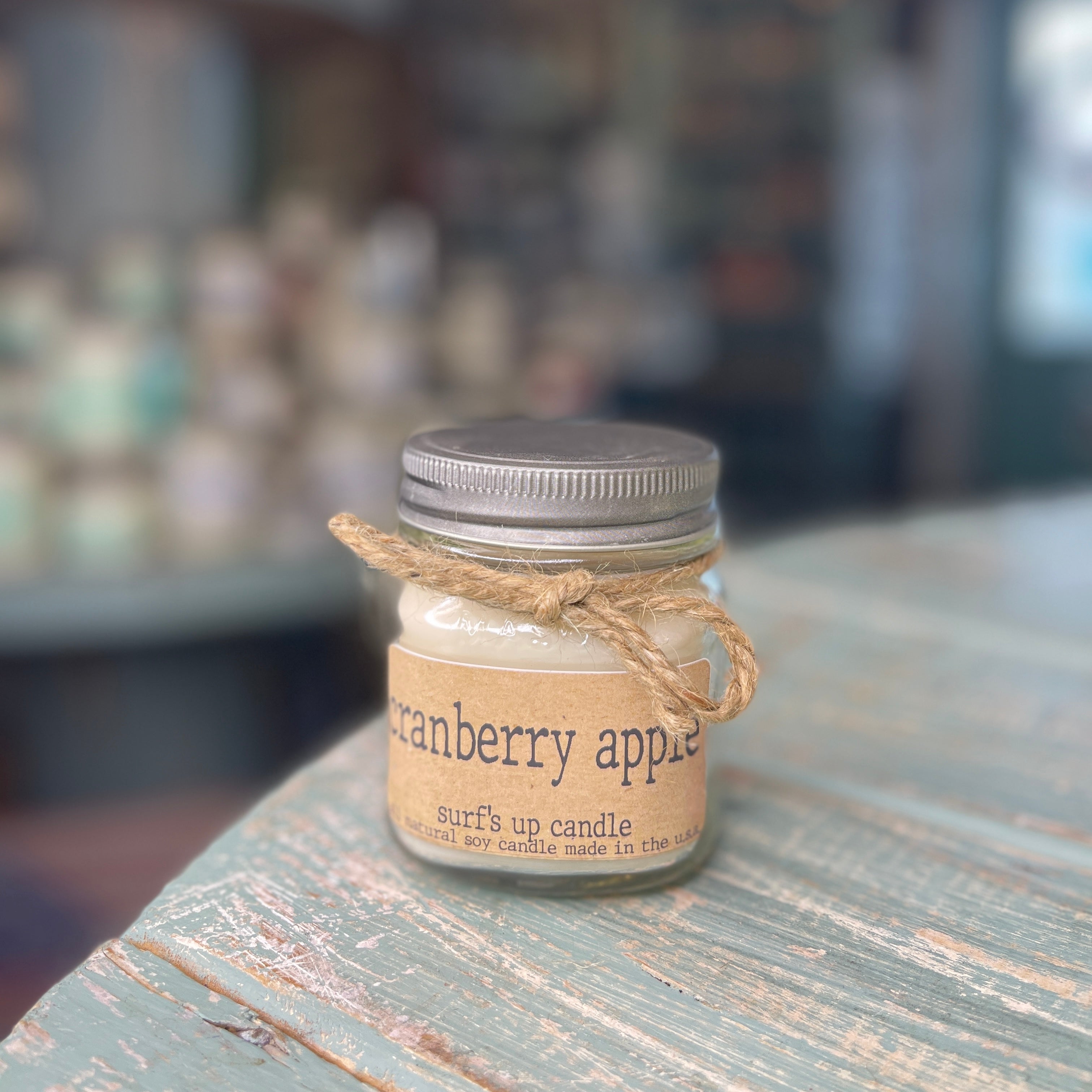 Cranberry Apple Mason Jar Candle - Brown Bag Collection