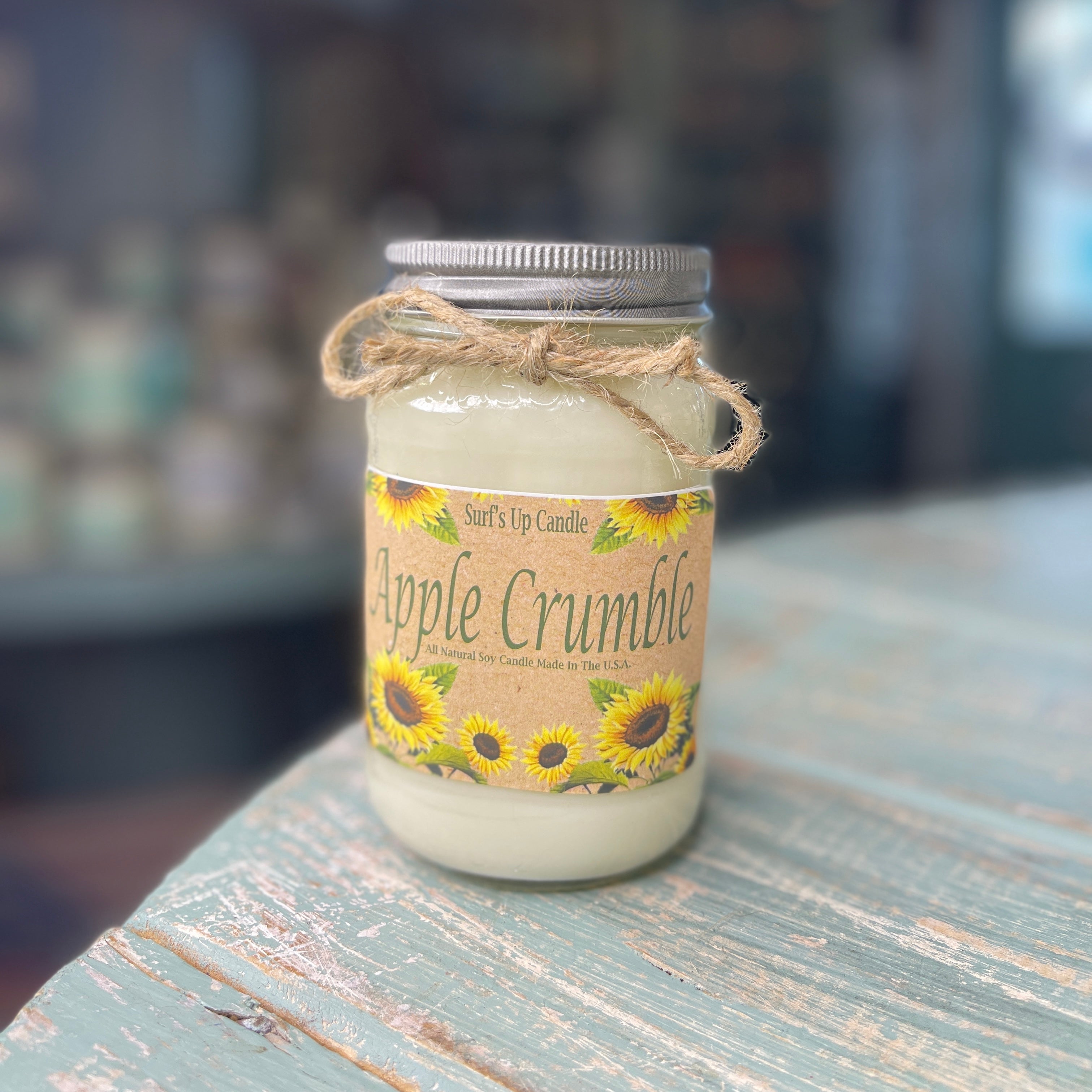 Apple Crumble Mason Jar Candle - Fall Collection