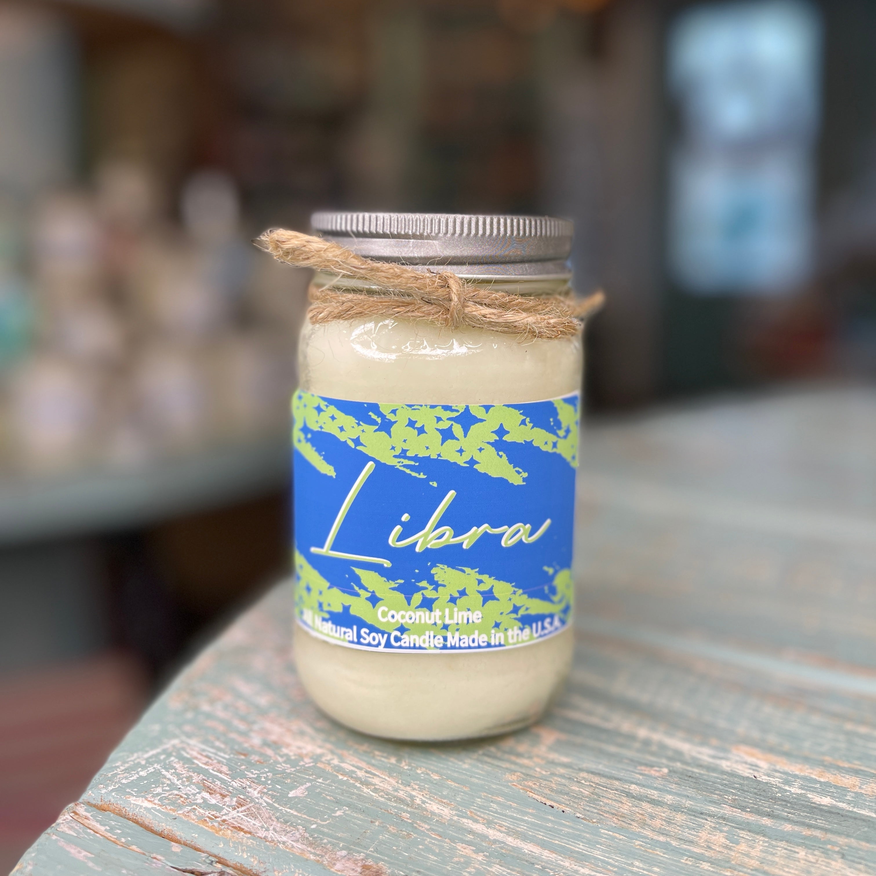 Vintage Libra Coconut Lime Mason Jar - Zodiac Collection