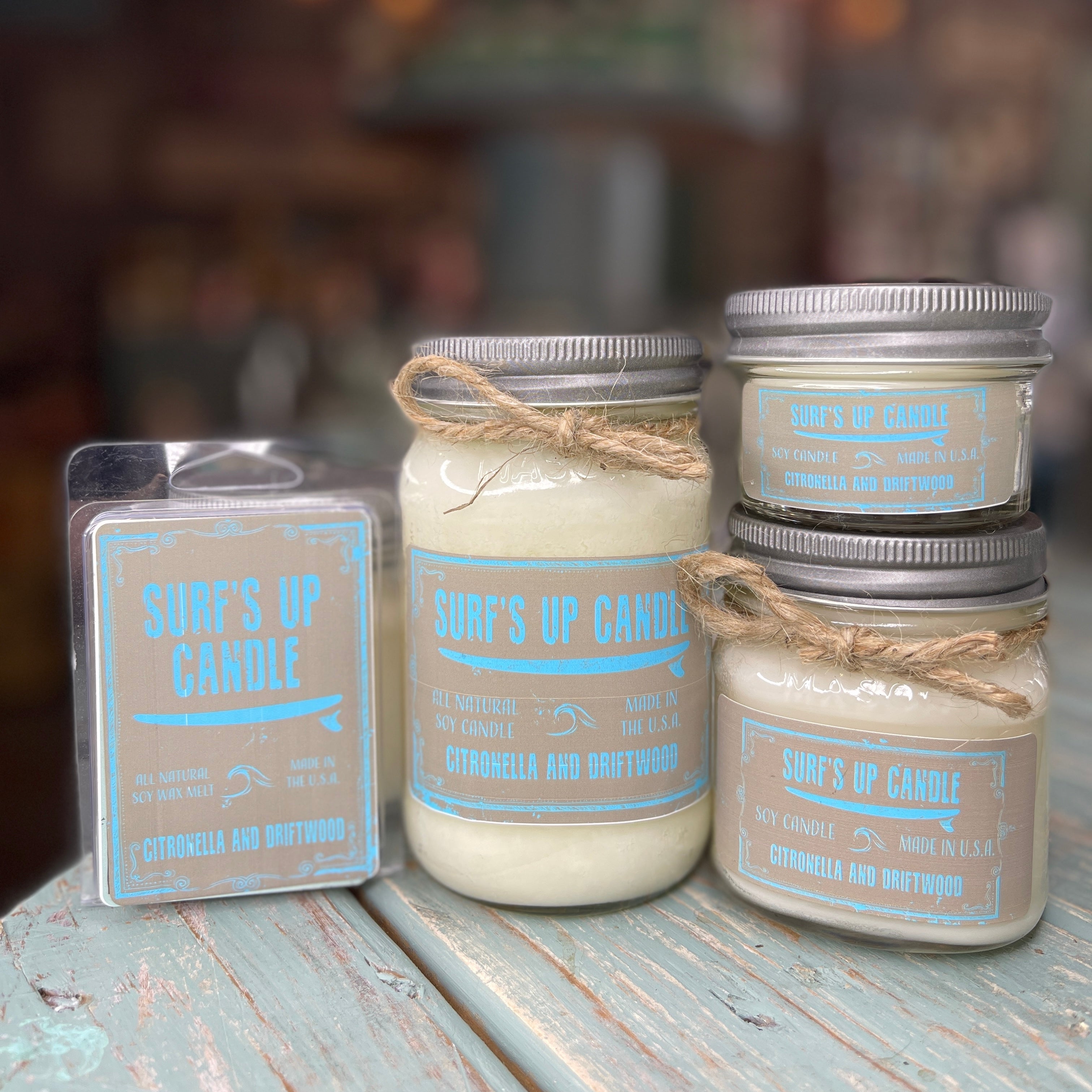 Citronella and Driftwood Mason Jar Candle - Original Collection