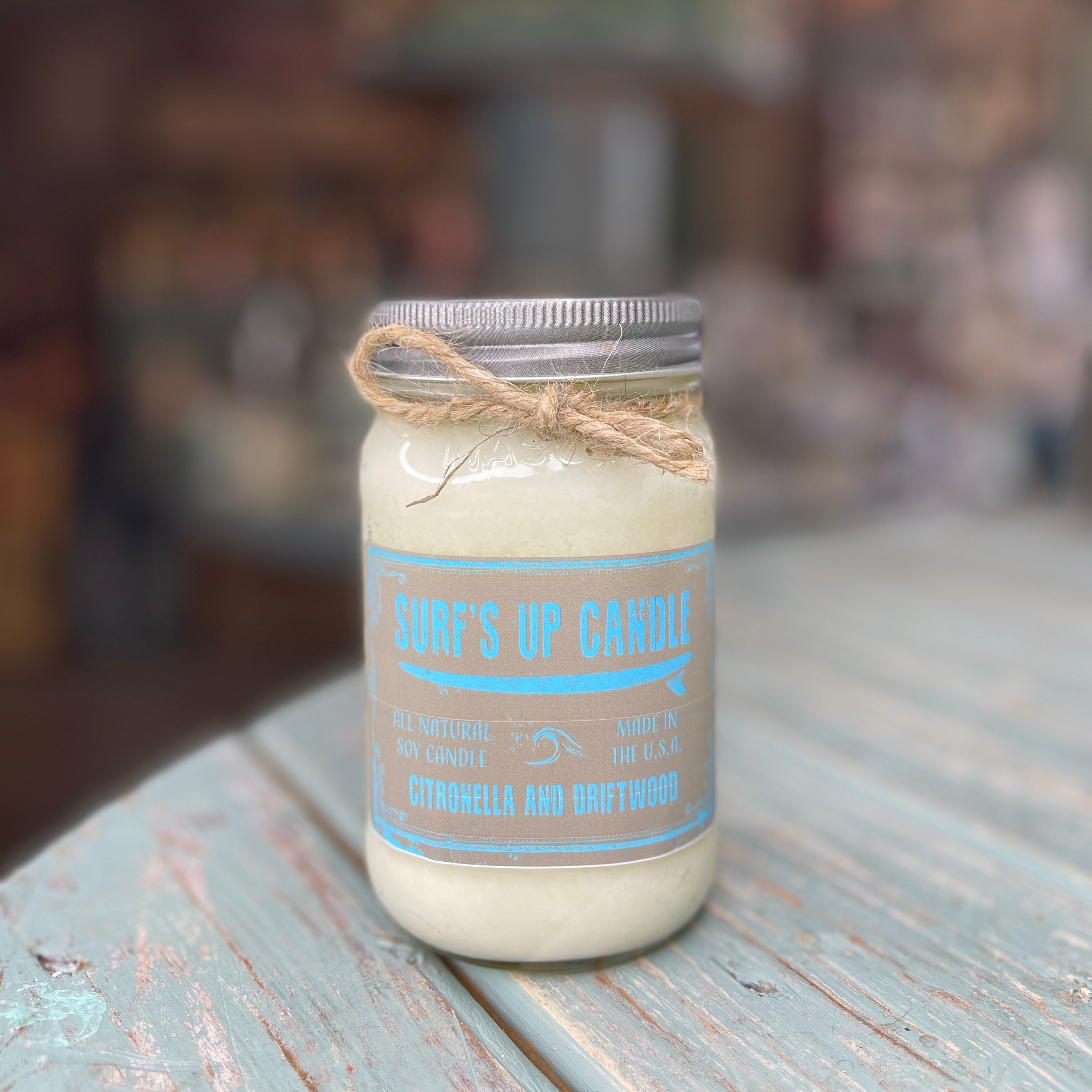 Citronella and Driftwood Mason Jar Candle - Original Collection
