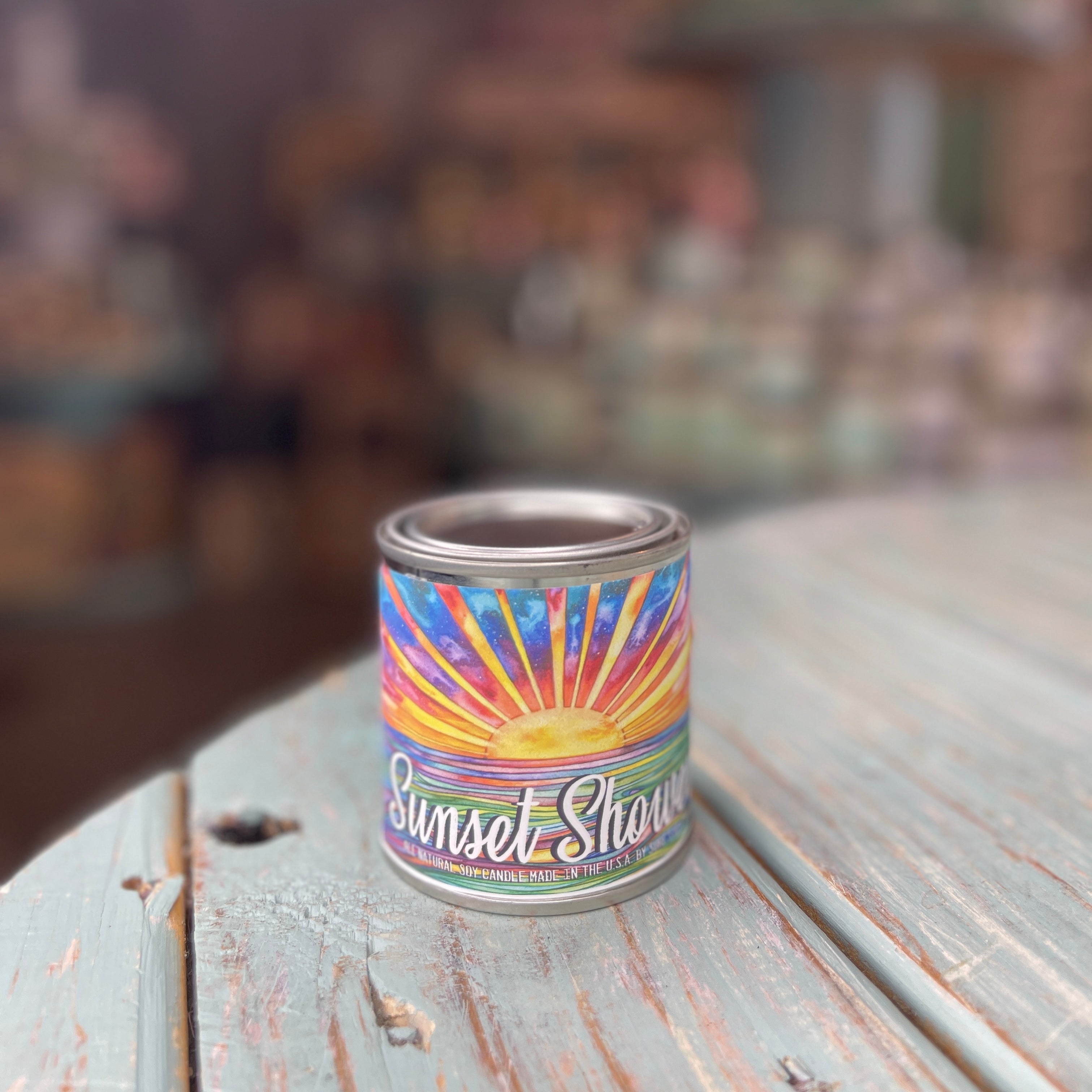 Sunset Showers Paint Can Candle - Vintage Collection