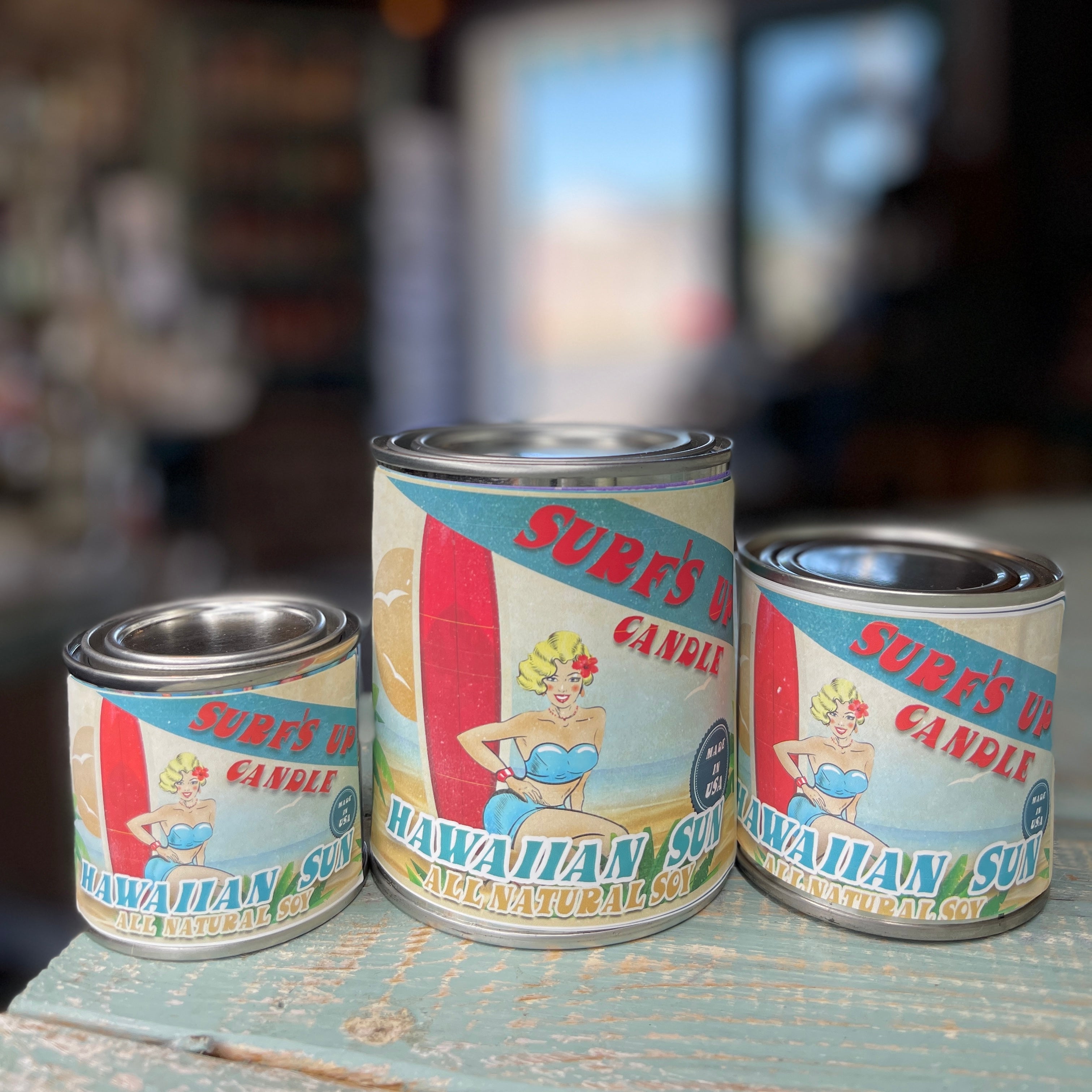 Hawaiian Sun Paint Can Candle - Vintage Collection