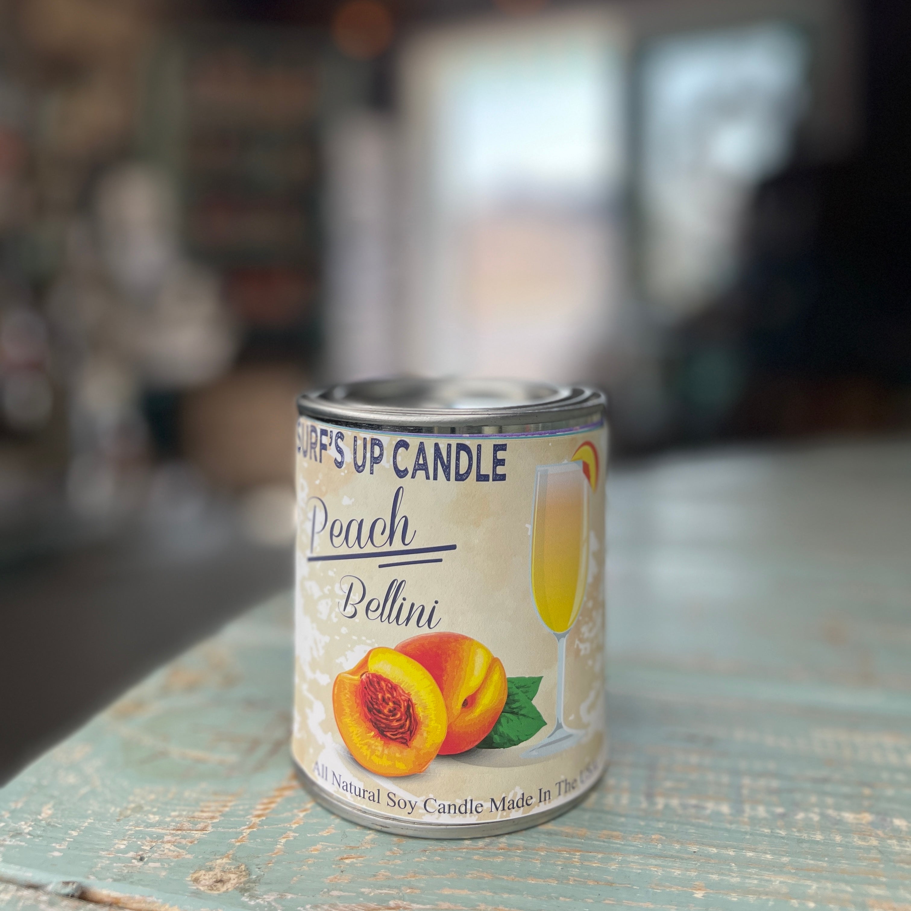 Peach Bellini Paint Can Candle - Vintage Collection