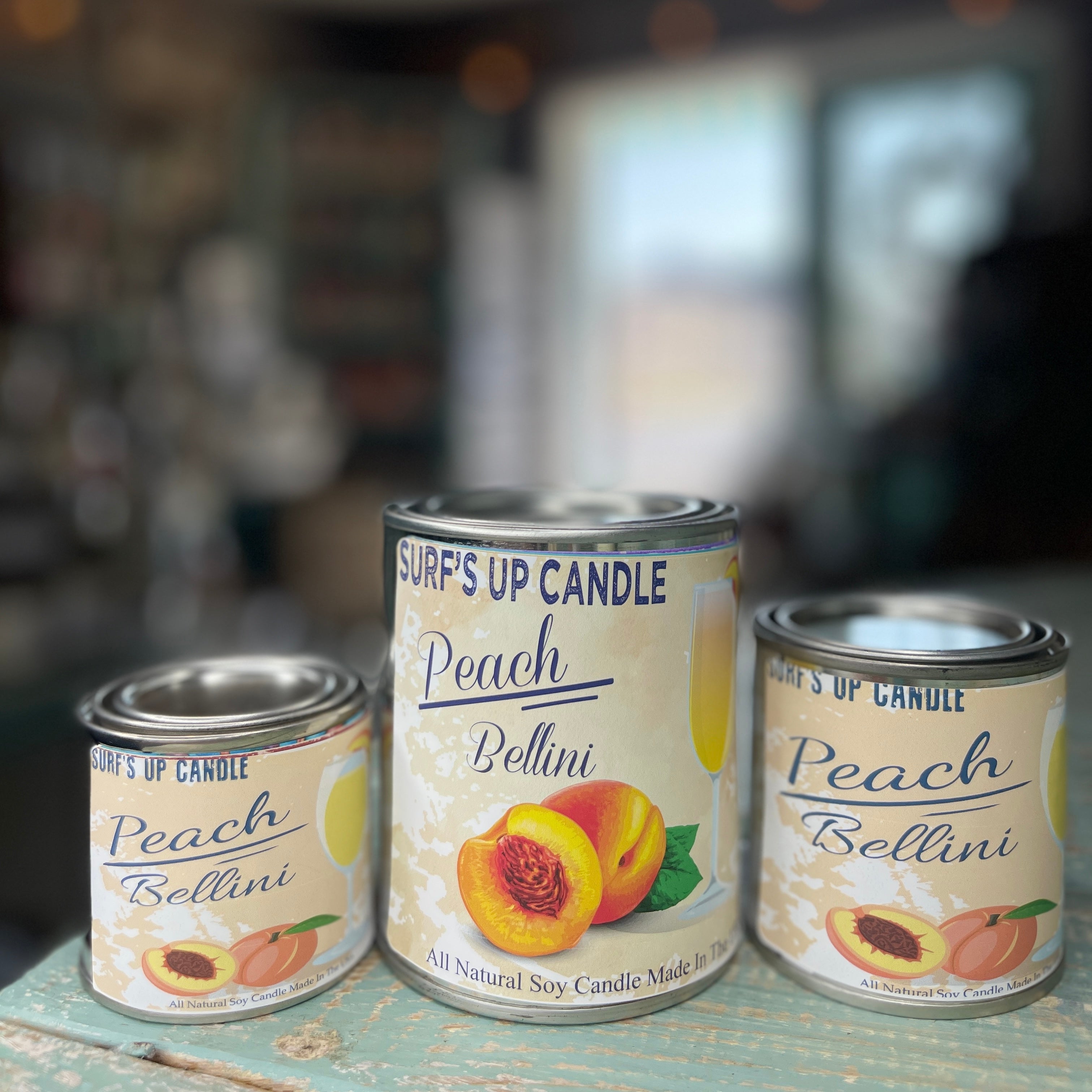 Peach Bellini Paint Can Candle - Vintage Collection