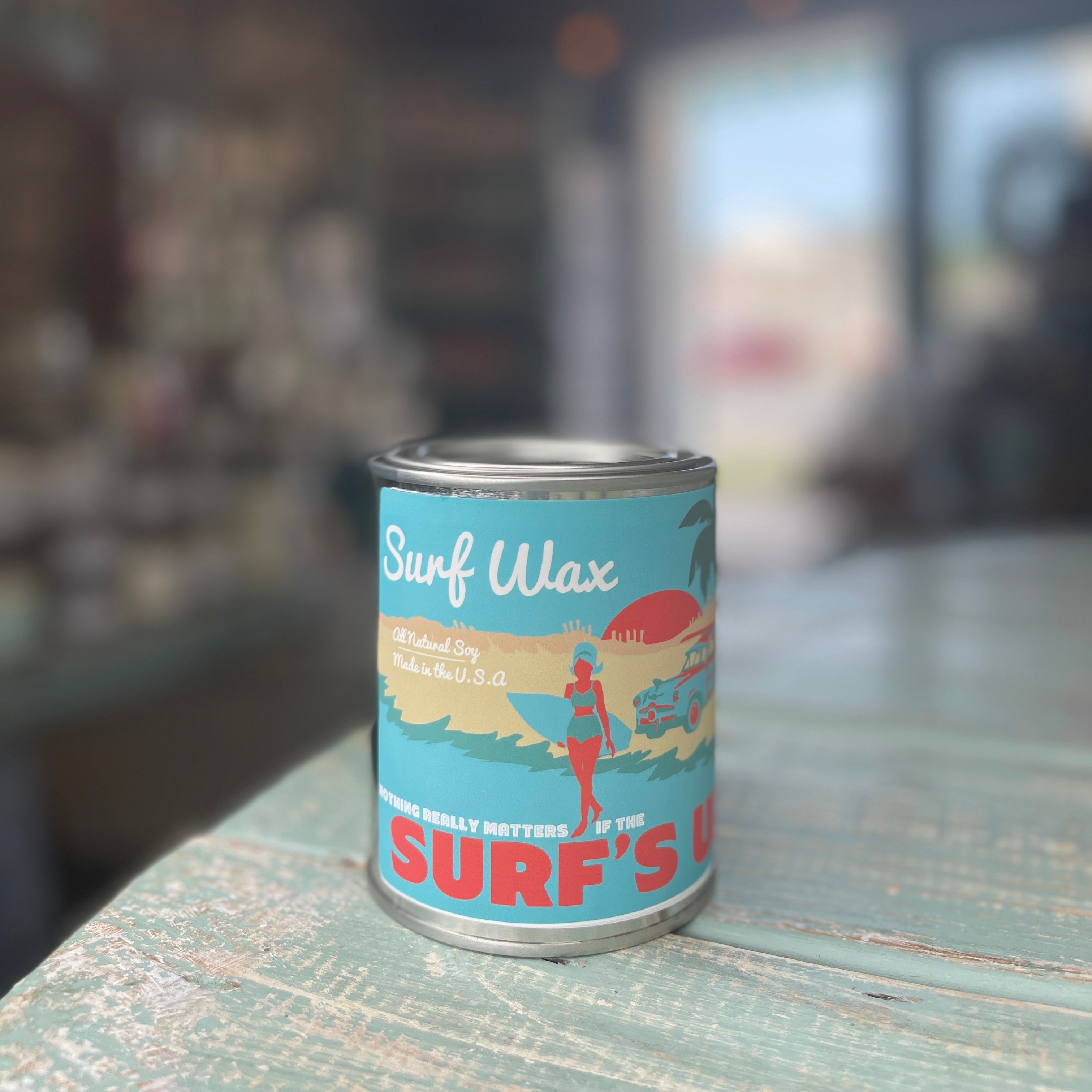 Surf Wax Paint Can Candle - Vintage Collection