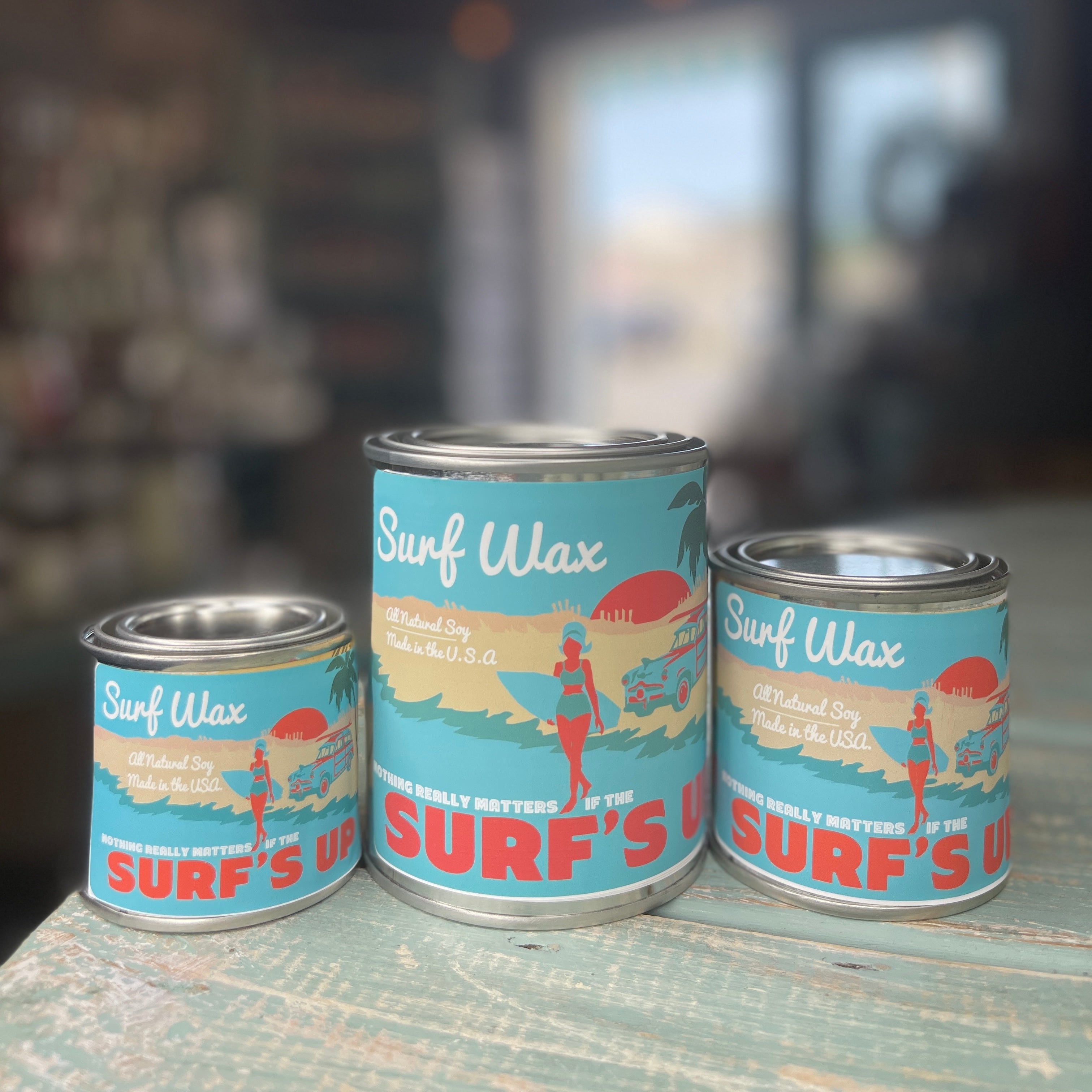 Surf Wax Paint Can Candle - Vintage Collection